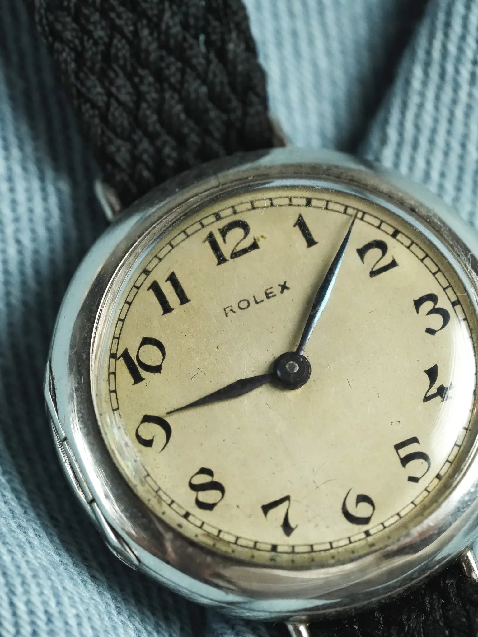 Rolex - Montre militaire En argent massif Calibre Rebberg - 1920s - Atelier Victor