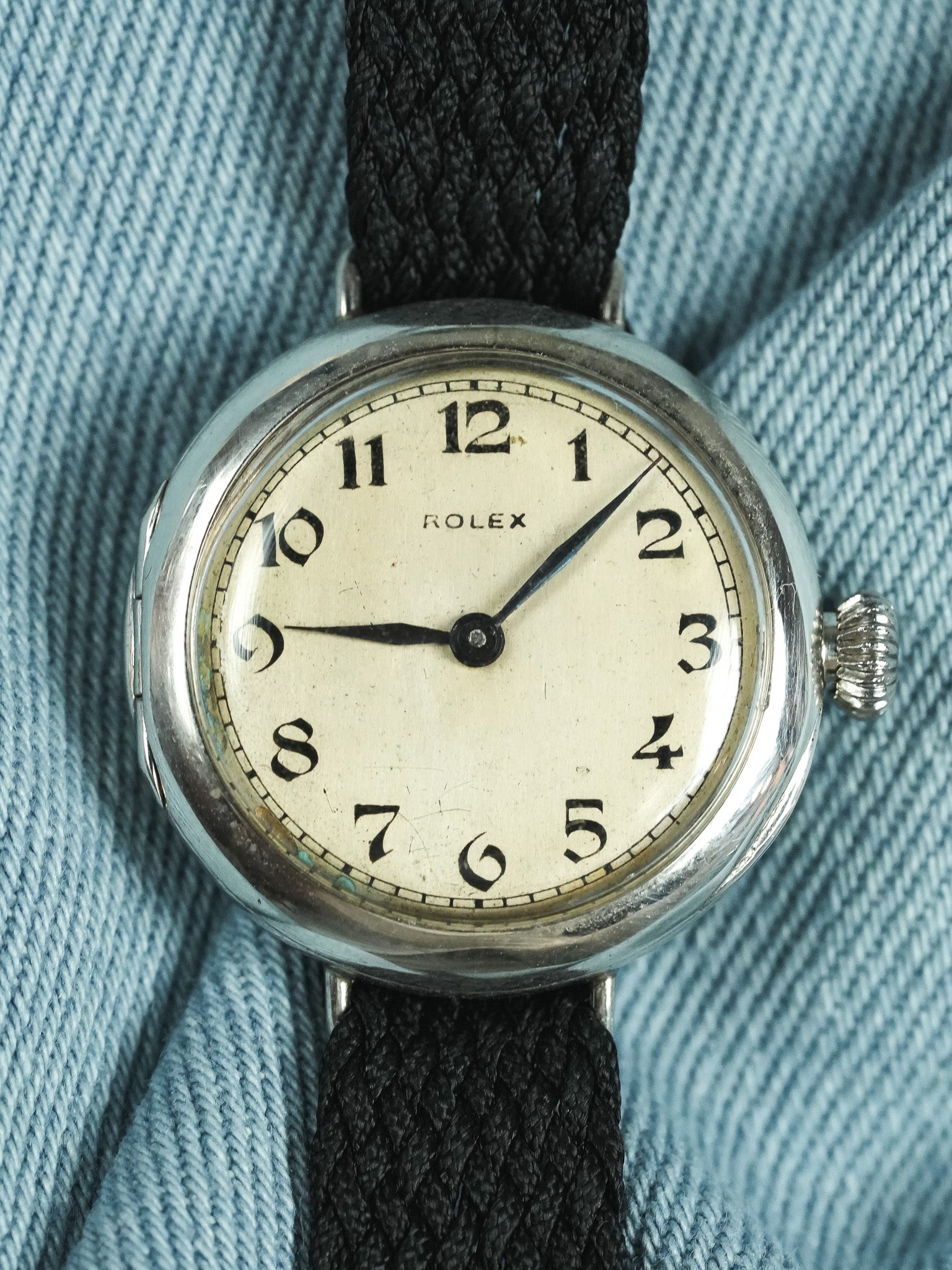 Rolex - Montre militaire En argent massif Calibre Rebberg - 1920s - Atelier Victor - Vintage Shop