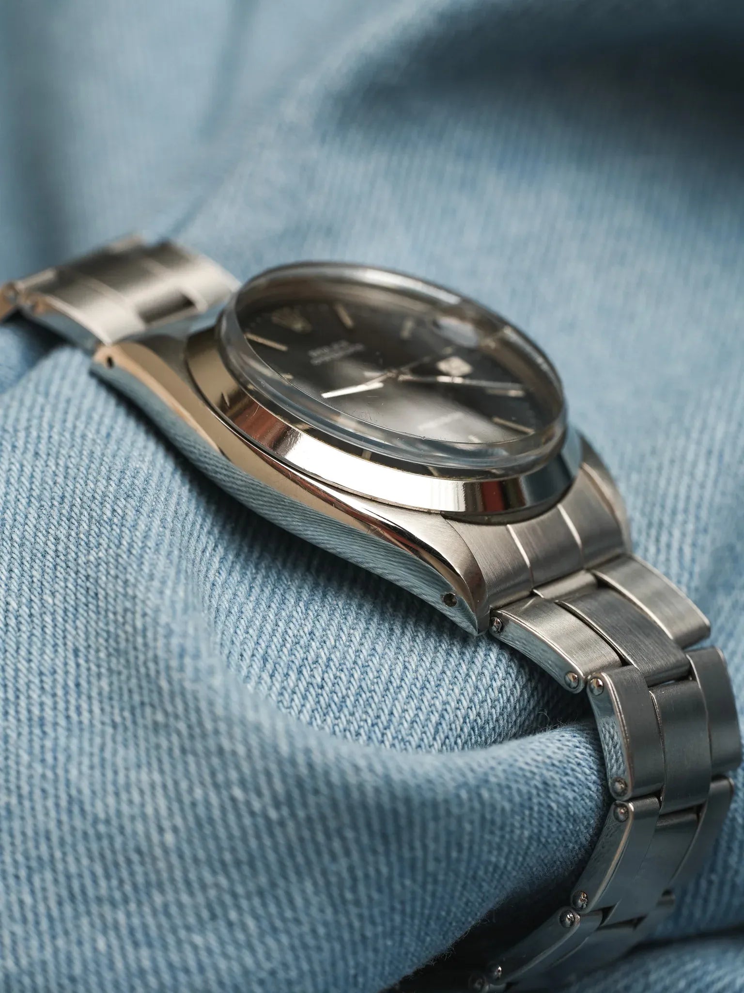 Rolex - Osyterdate 6694 Precision Cadran noir - 1966 - Atelier Victor - Vintage Shop