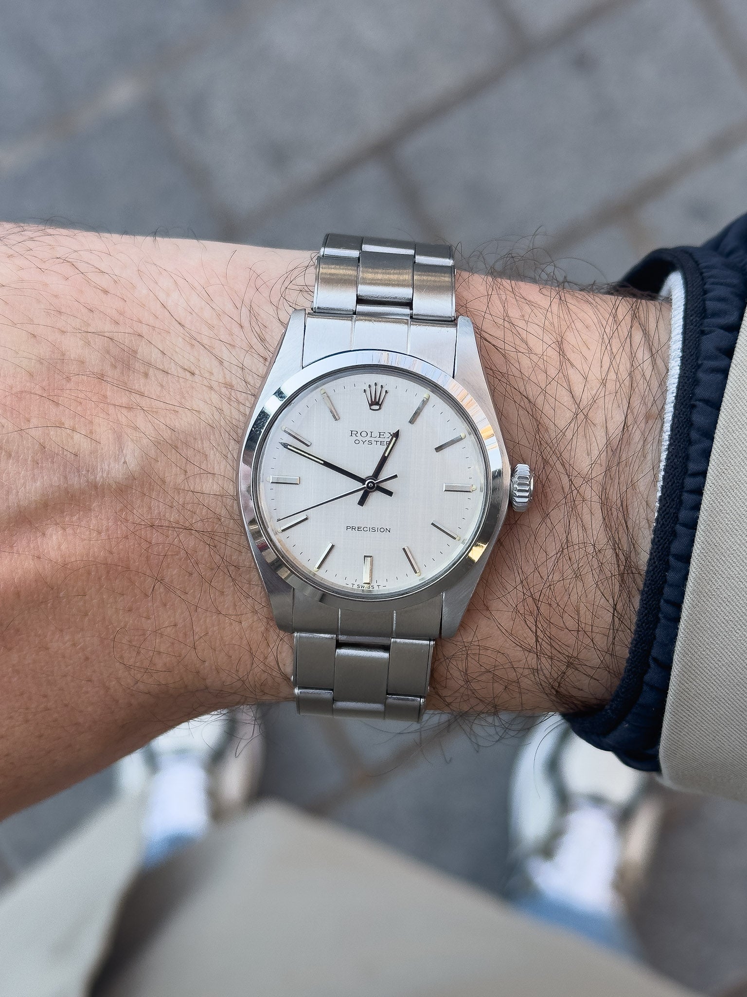 Rolex - Oyster Extra fine 6426 Cadran lin argent - 1971 - Atelier Victor - Vintage Shop