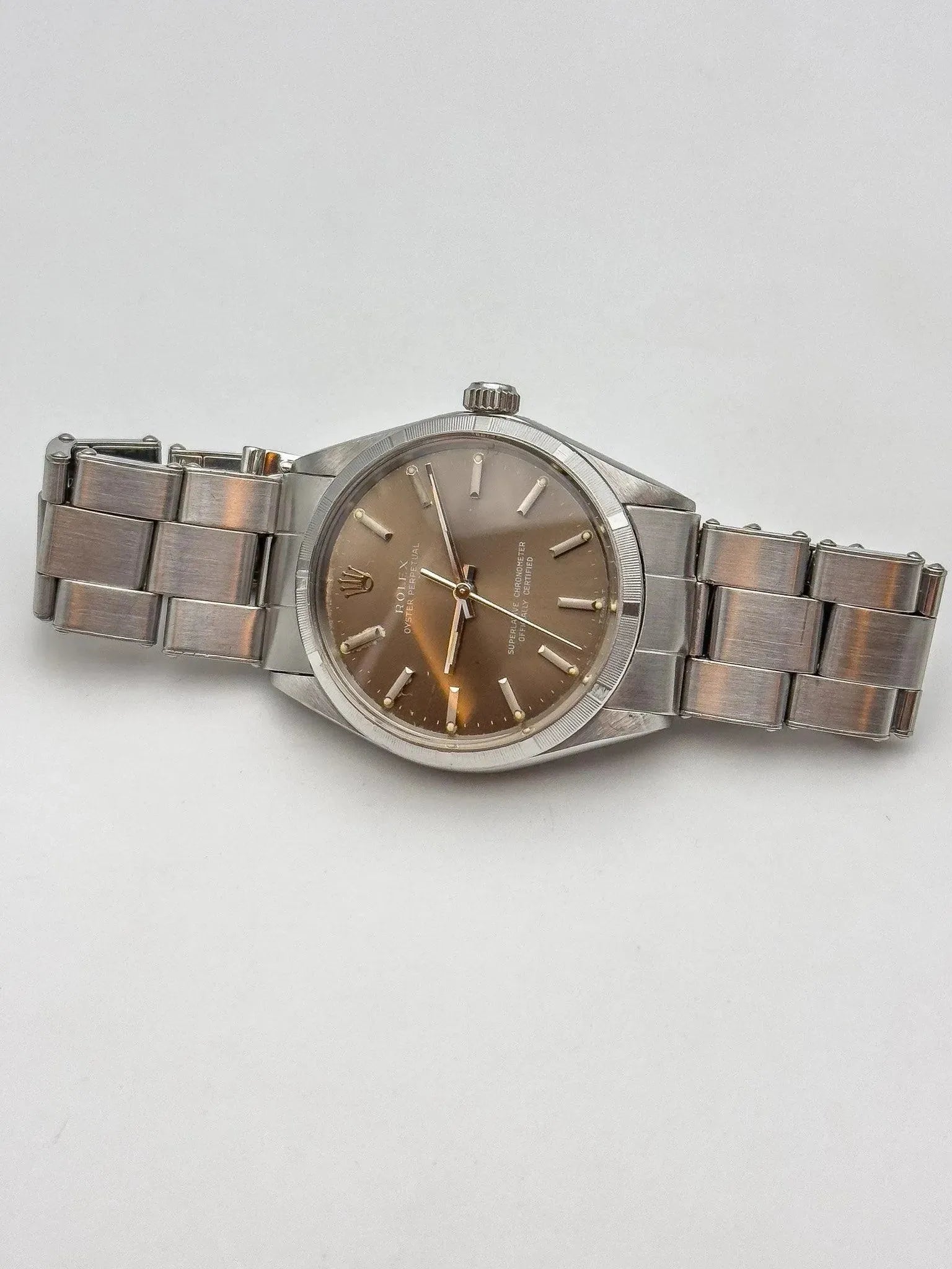 Rolex - Oyster Perpetual 1003 Moka COSC Lunette guillochée - 1966 - Atelier Victor - Vintage Shop