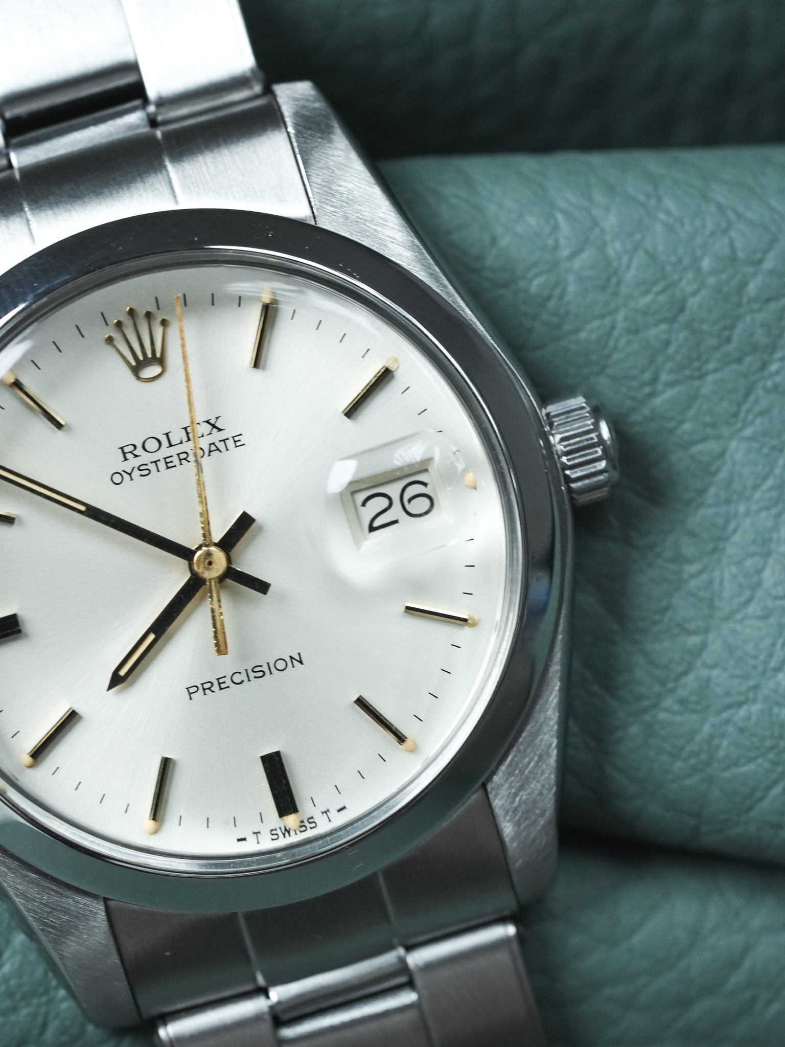 Rolex - Oysterdate 6694 Precision Циферблат Шампань Стрелки Золото - 1977