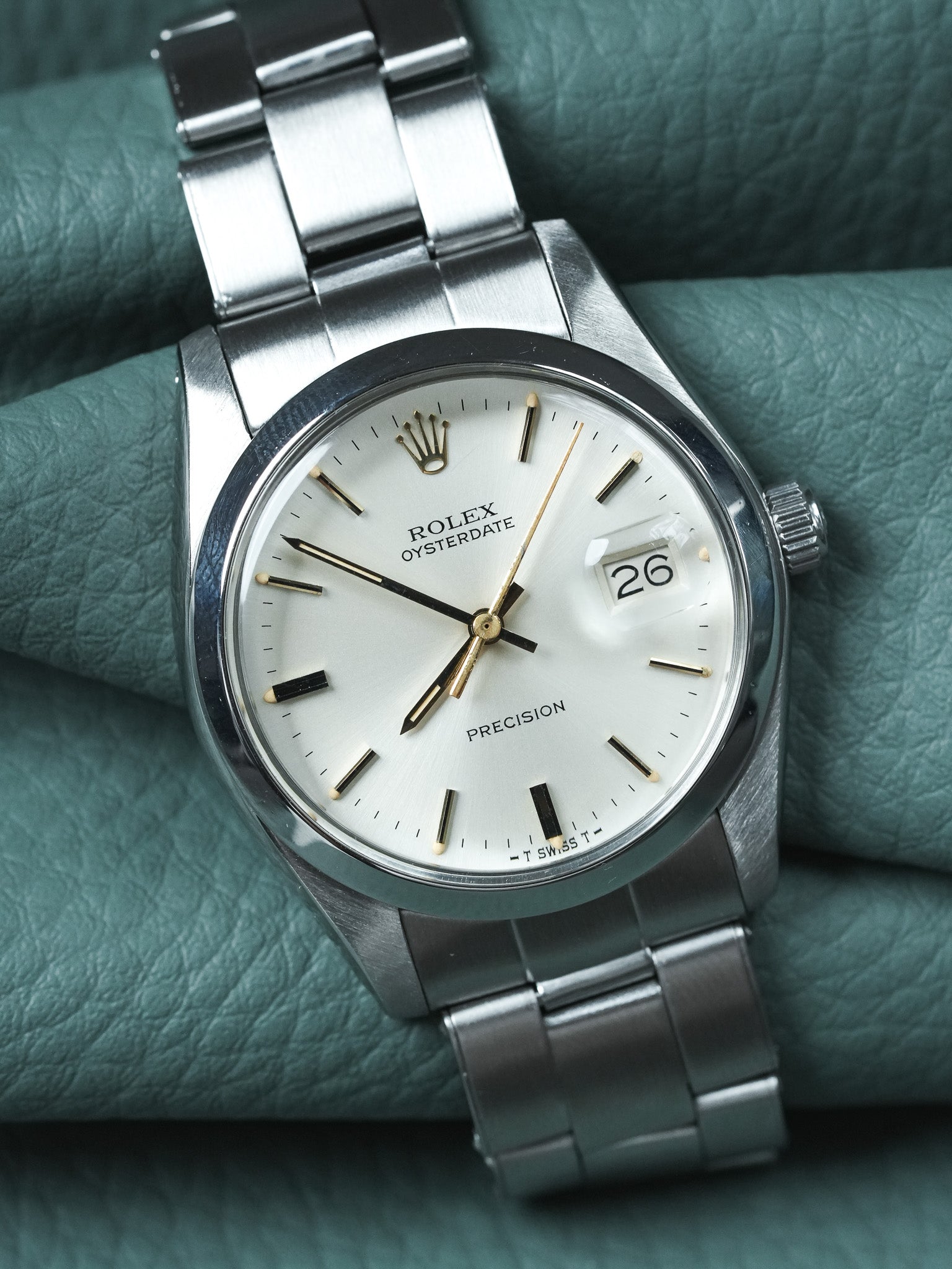 Rolex - Oysterdate 6694 Precision Циферблат Шампань Стрелки Золото - 1977