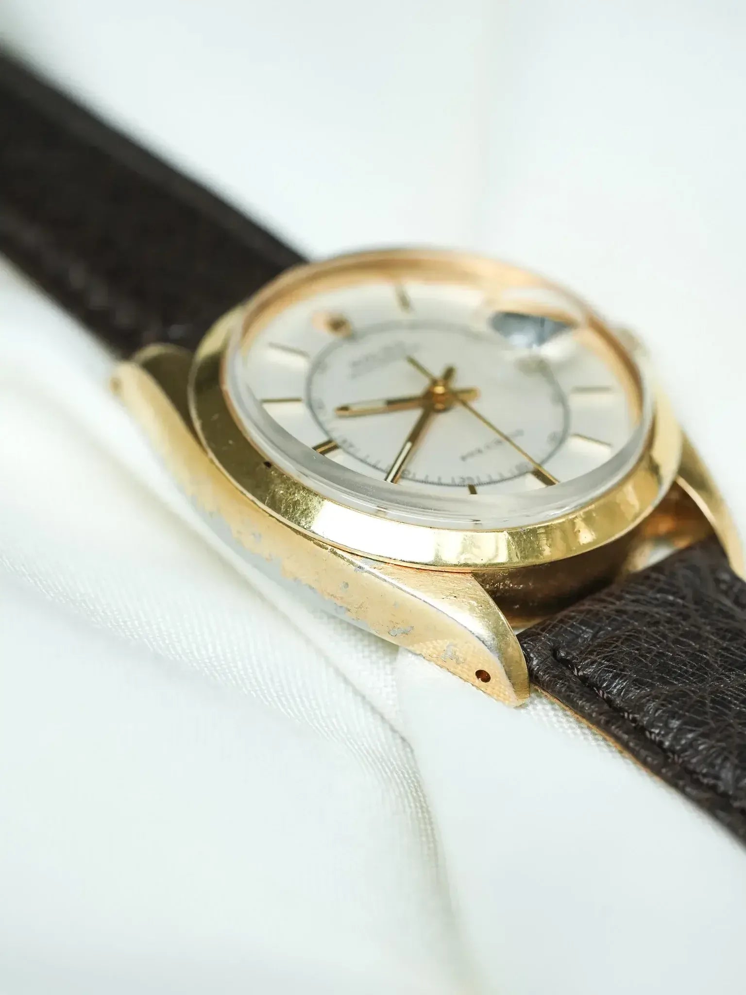 Rolex - Oysterdate 6694 Precision Plaqué or Cadran Chemin de fer - 1956 - Atelier Victor