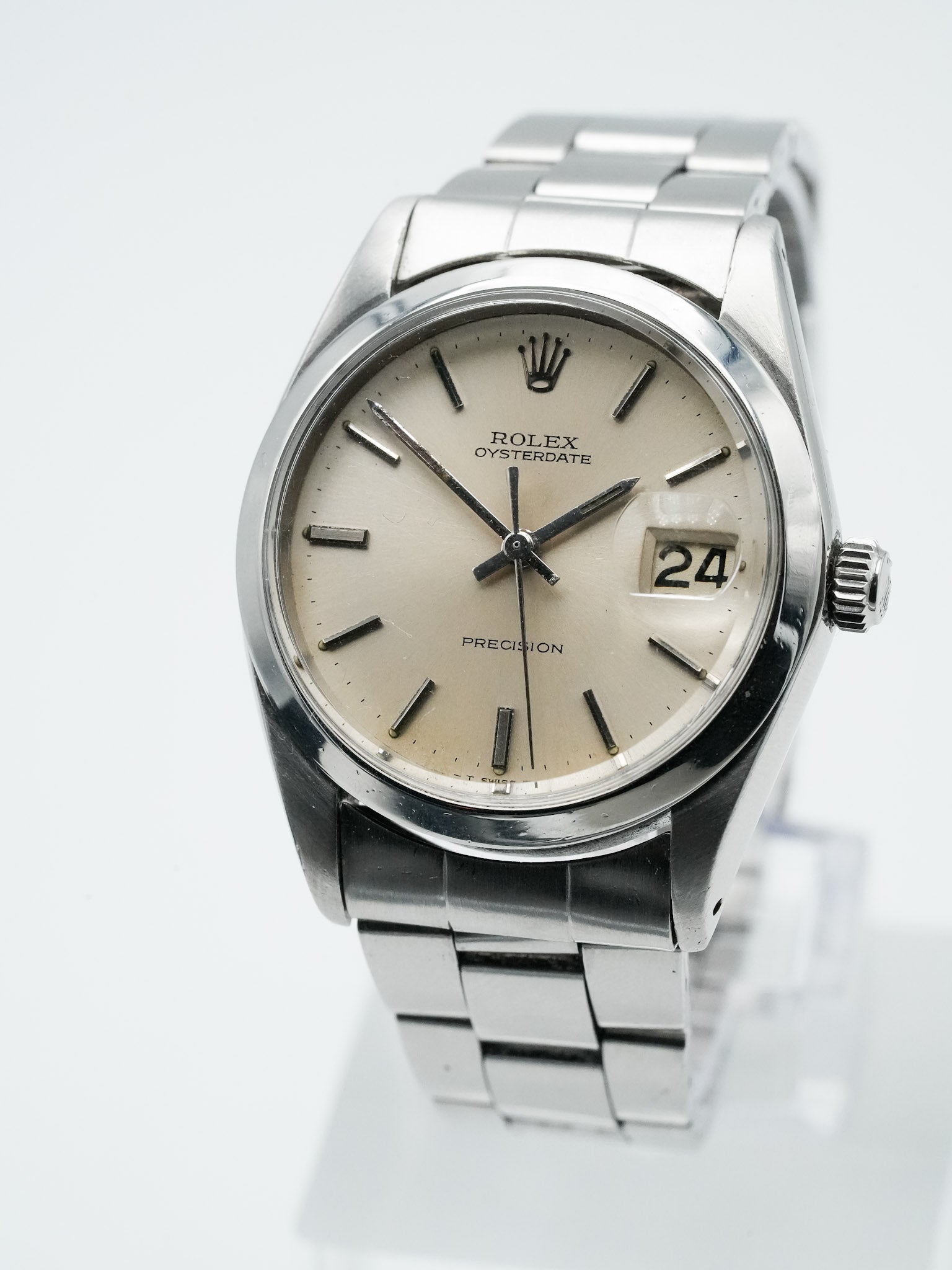 Rolex - Oysterdate Precision 6694 Cadran Ecaille - 1965 - Atelier Victor Paris - Vintage Watch Shop Dubai