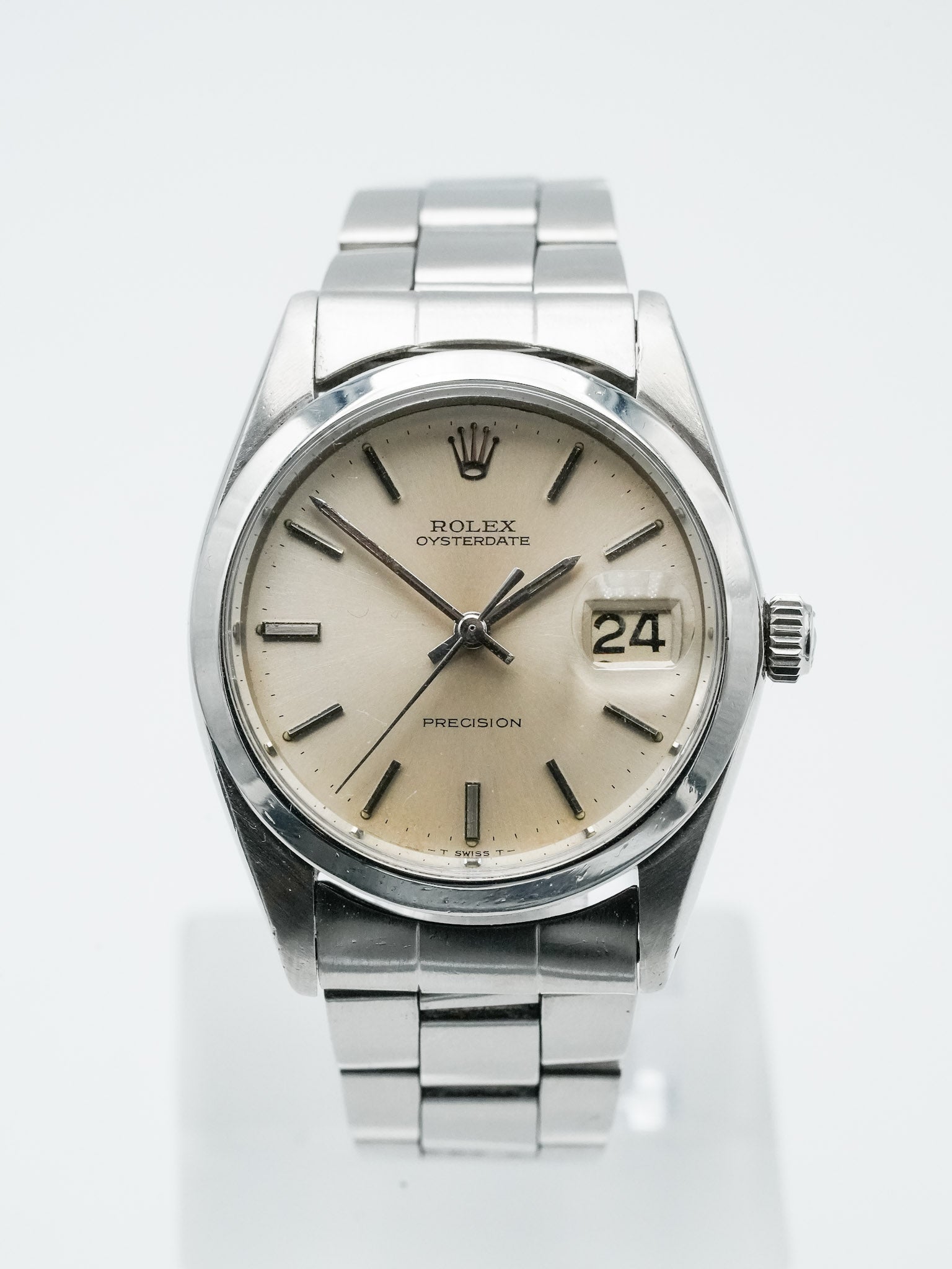 Rolex - Oysterdate Precision 6694 Cadran Ecaille - 1965 - Atelier Victor Paris - Vintage Watch Shop Dubai