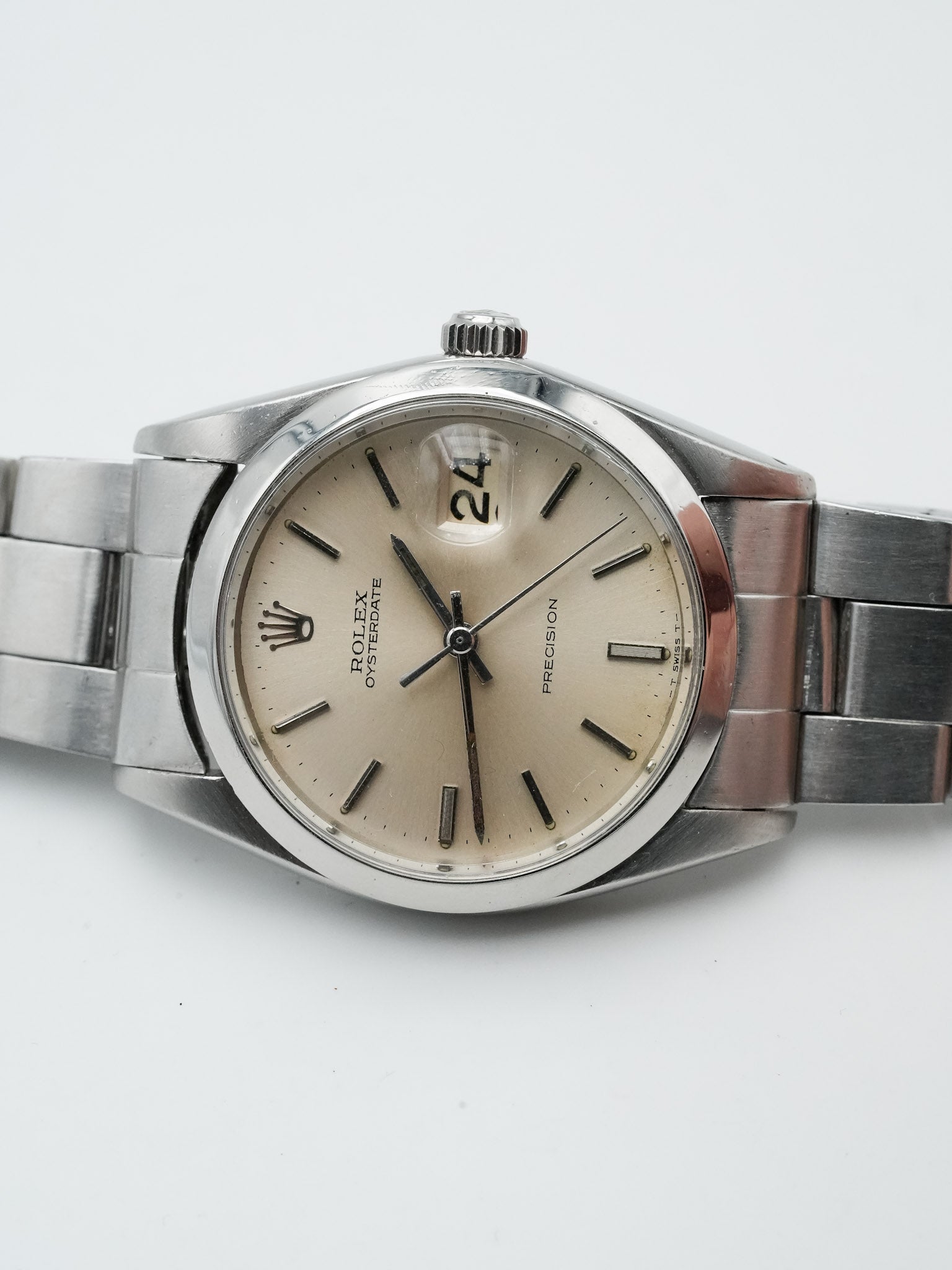 Rolex - Oysterdate Precision 6694 Cadran Ecaille - 1965 - Atelier Victor Paris - Vintage Watch Shop Dubai