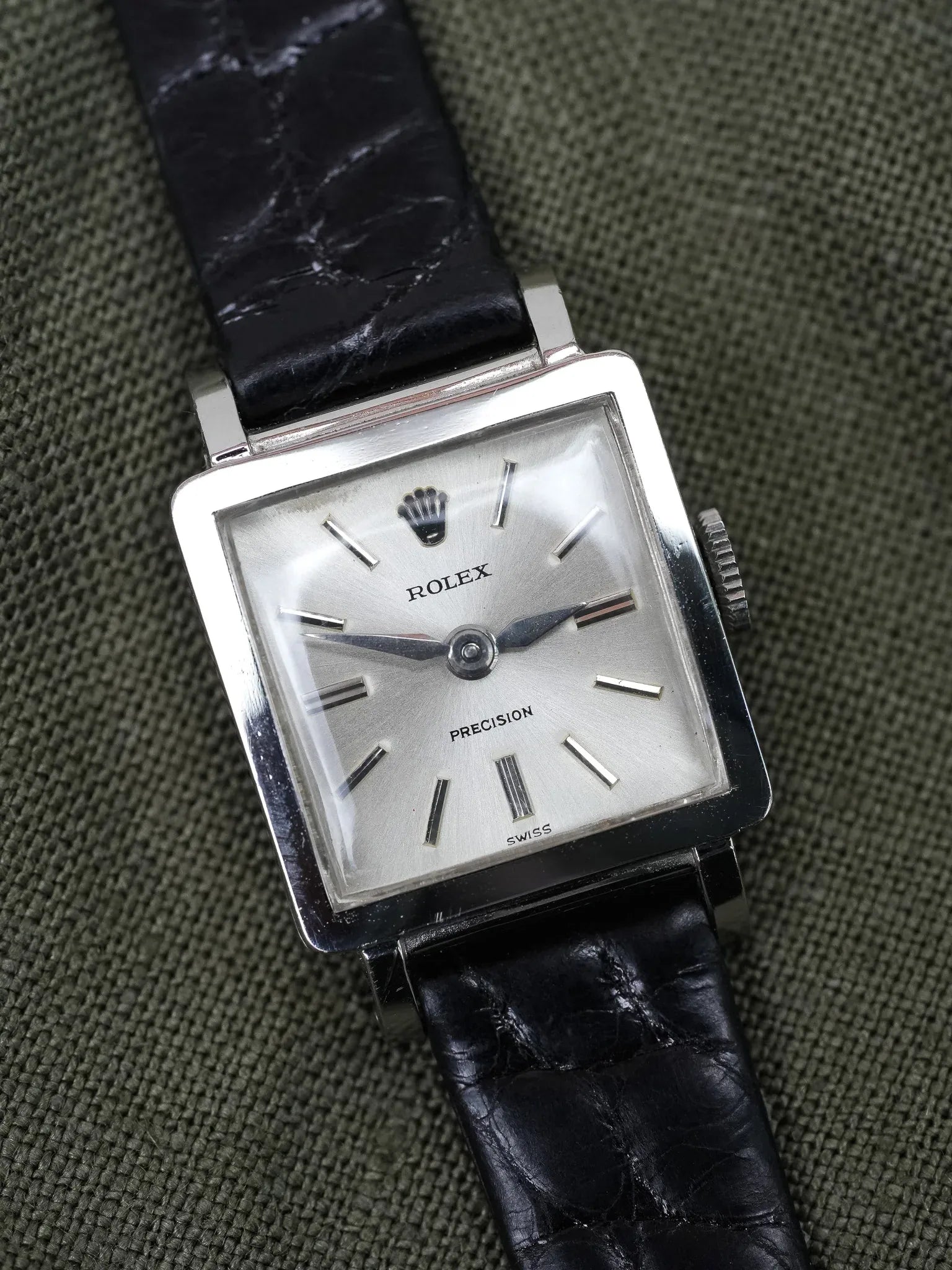 Rolex - Precision 3458 Acier Carrée - 1952 - Atelier Victor
