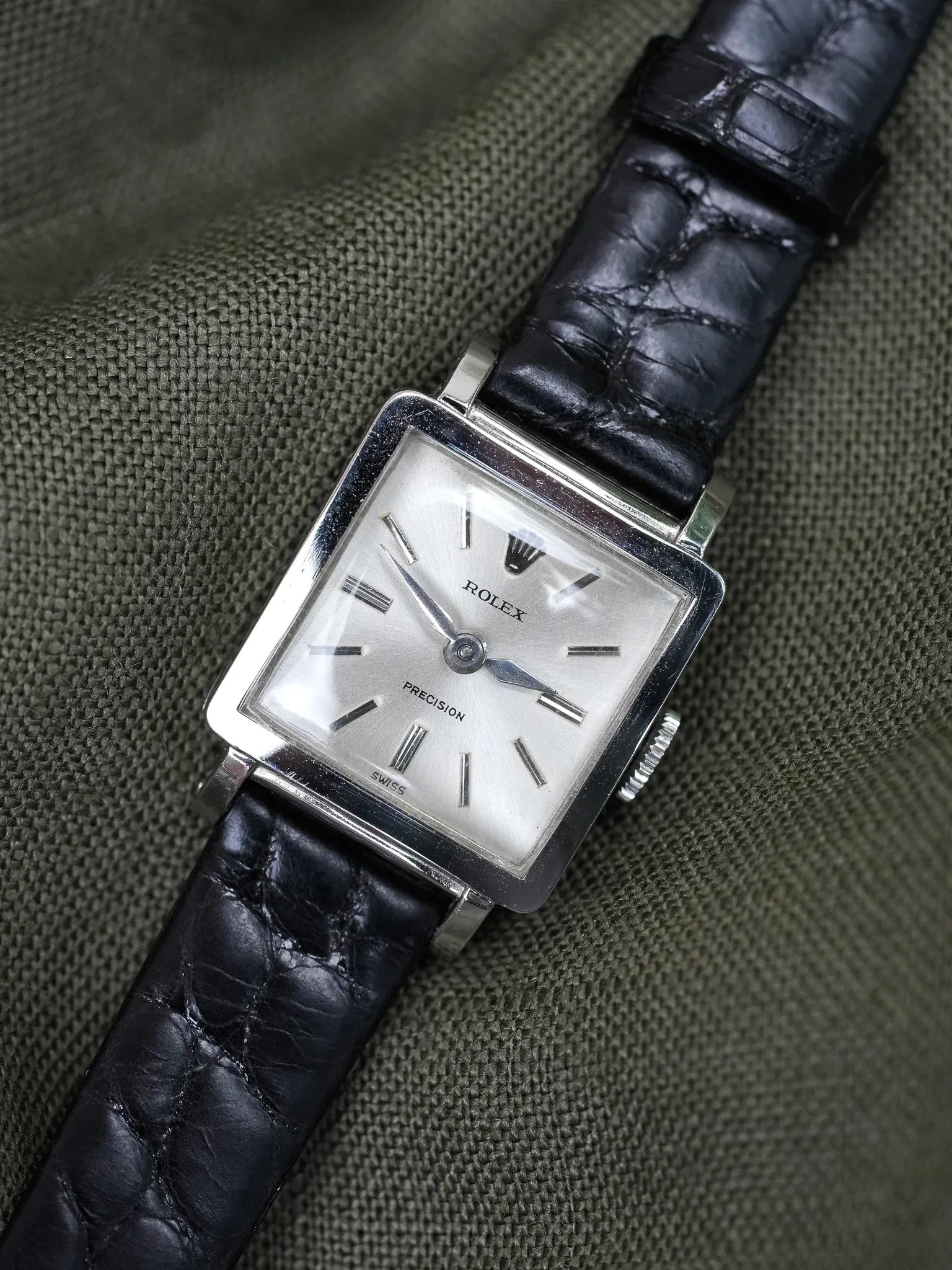 Rolex - Precision 3458 Acier Carrée - 1952 - Atelier Victor - Vintage Shop