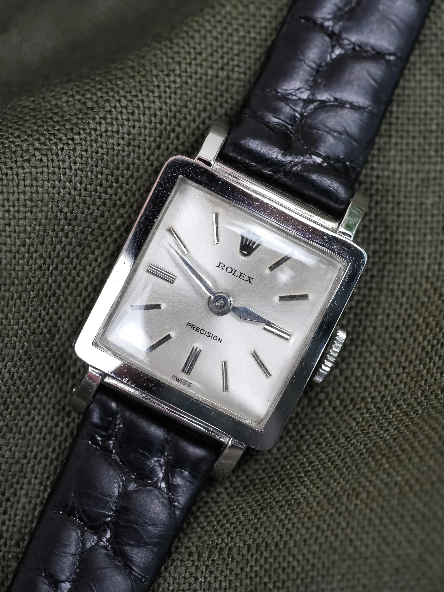 Rolex - Precision 3458 Acier Carrée - 1952 - Atelier Victor - Vintage Shop