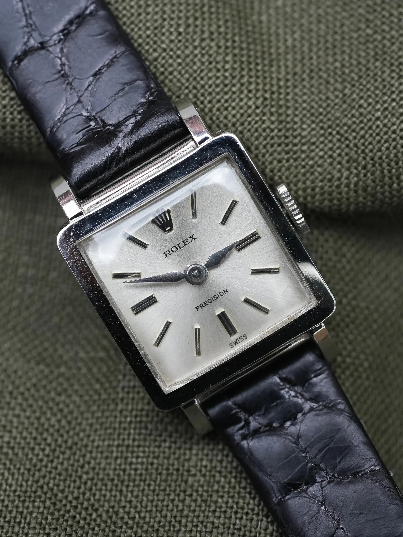 Rolex - Precision 3458 Acier Carrée - 1952 - Atelier Victor - Vintage Shop