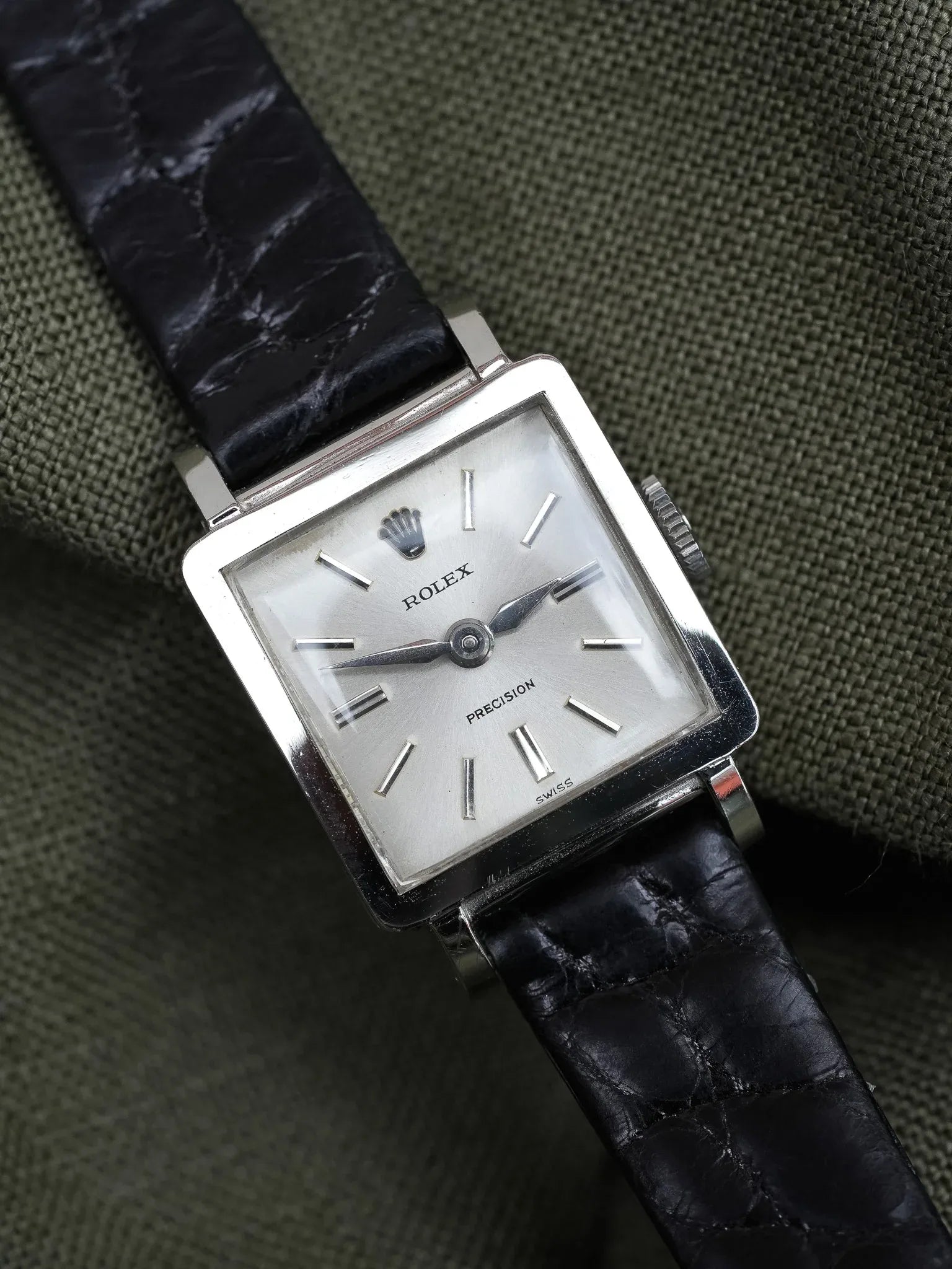 Rolex - Precision 3458 Acier Carrée - 1952 - Atelier Victor - Vintage Shop