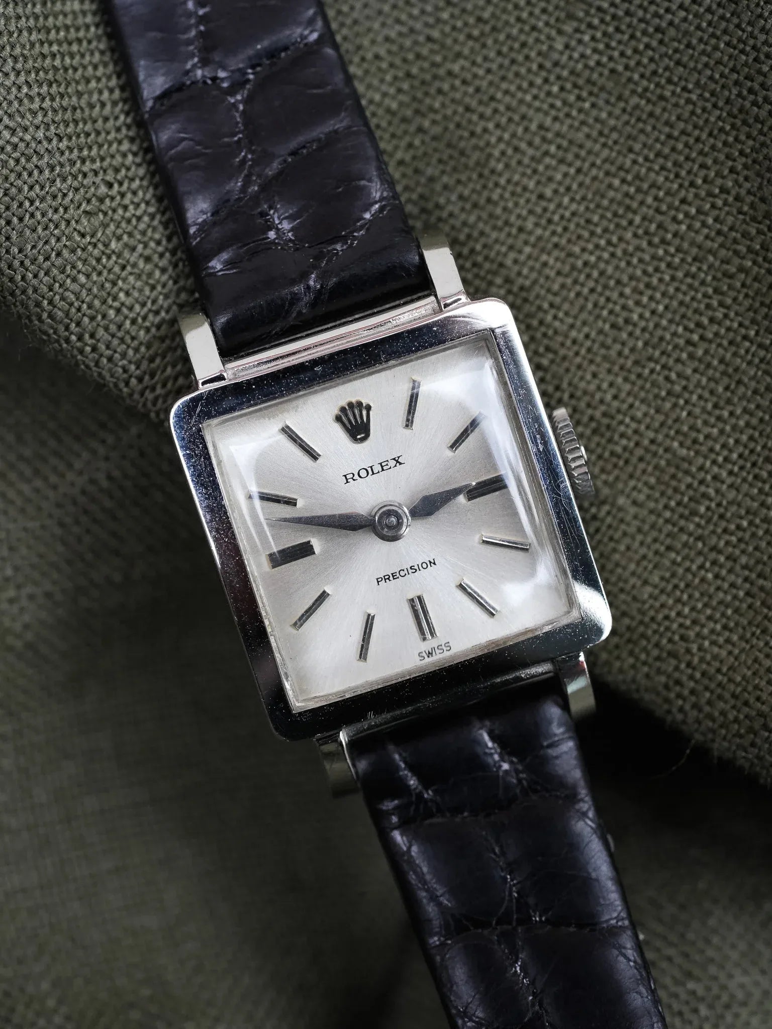 Rolex - Precision 3458 Acier Carrée - 1952 - Atelier Victor - Vintage Shop