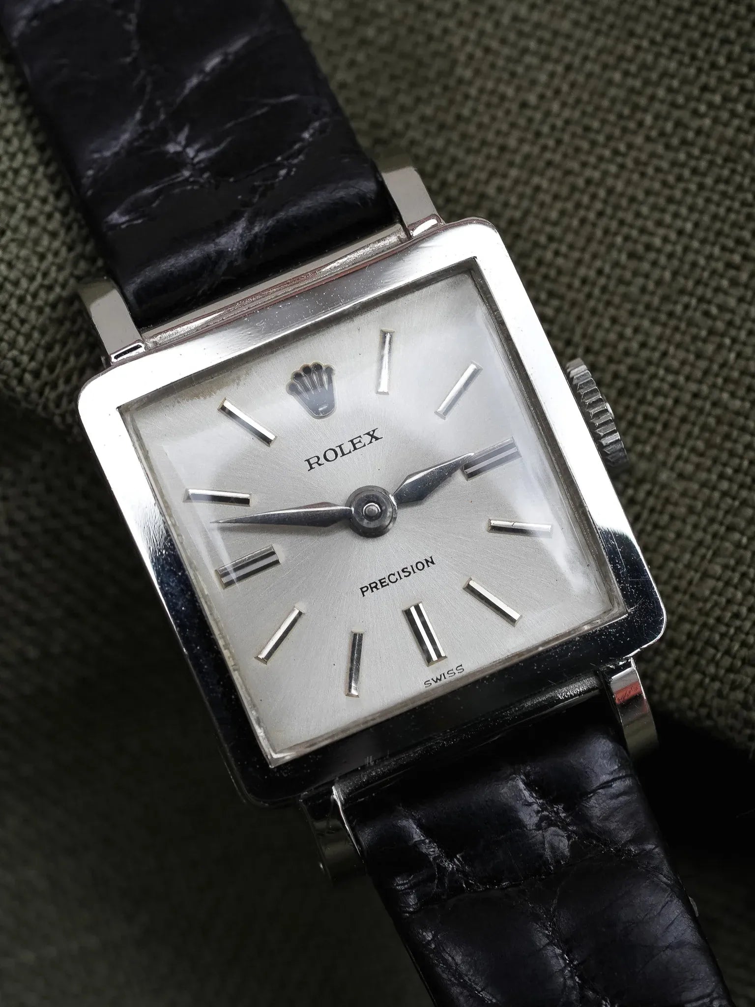 Rolex - Precision 3458 Acier Carrée - 1952 - Atelier Victor - Vintage Shop