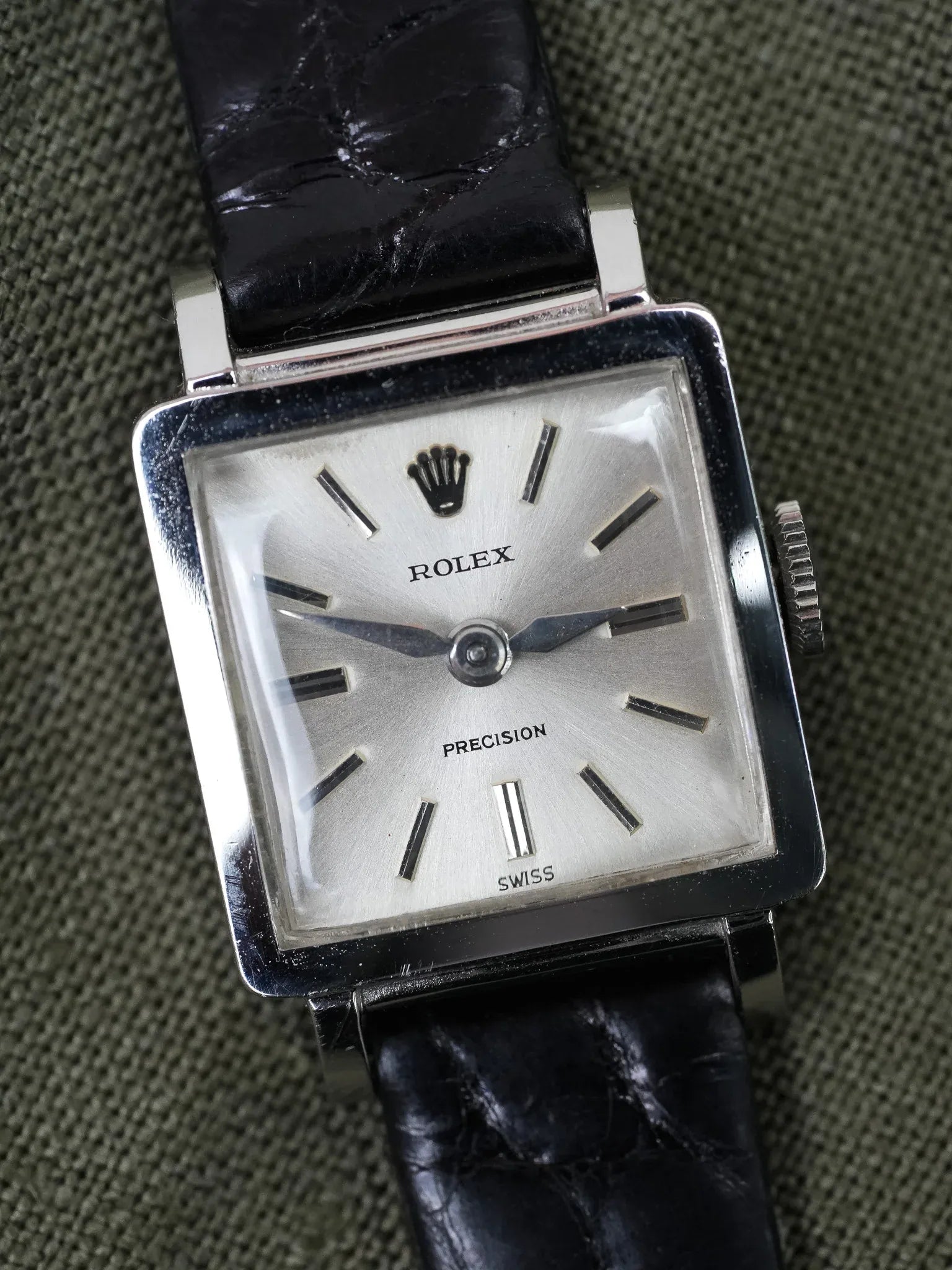 Rolex - Precision 3458 Acier Carrée - 1952 - Atelier Victor - Vintage Shop