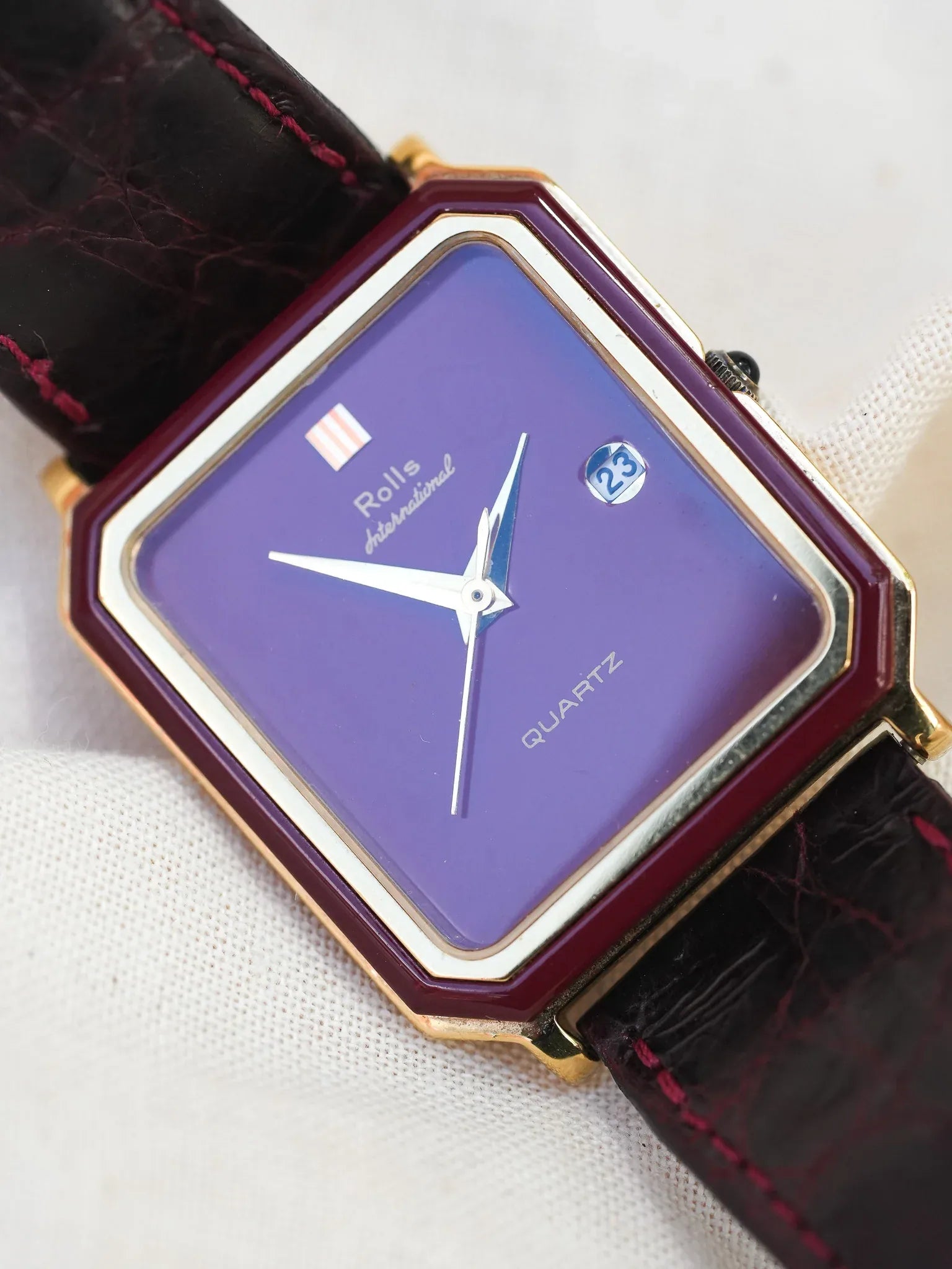 Rolls International - Tank Plaqué or laque rouge - 1980s - Atelier Victor