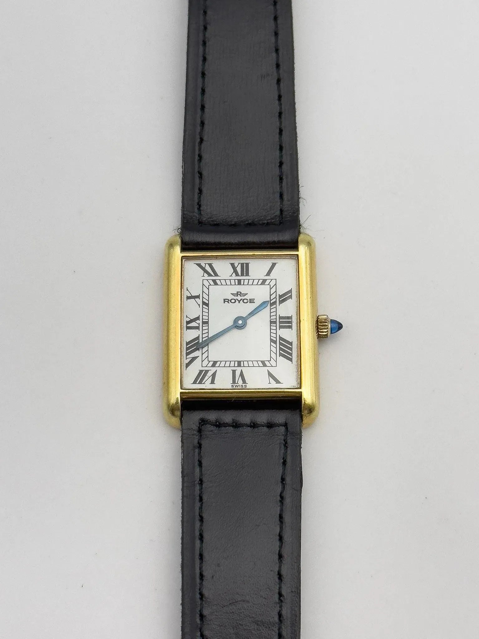 Royce - Tank Gold Cabochon - 1970's - Atelier Victor Paris - Vintage Watch Shop Dubai