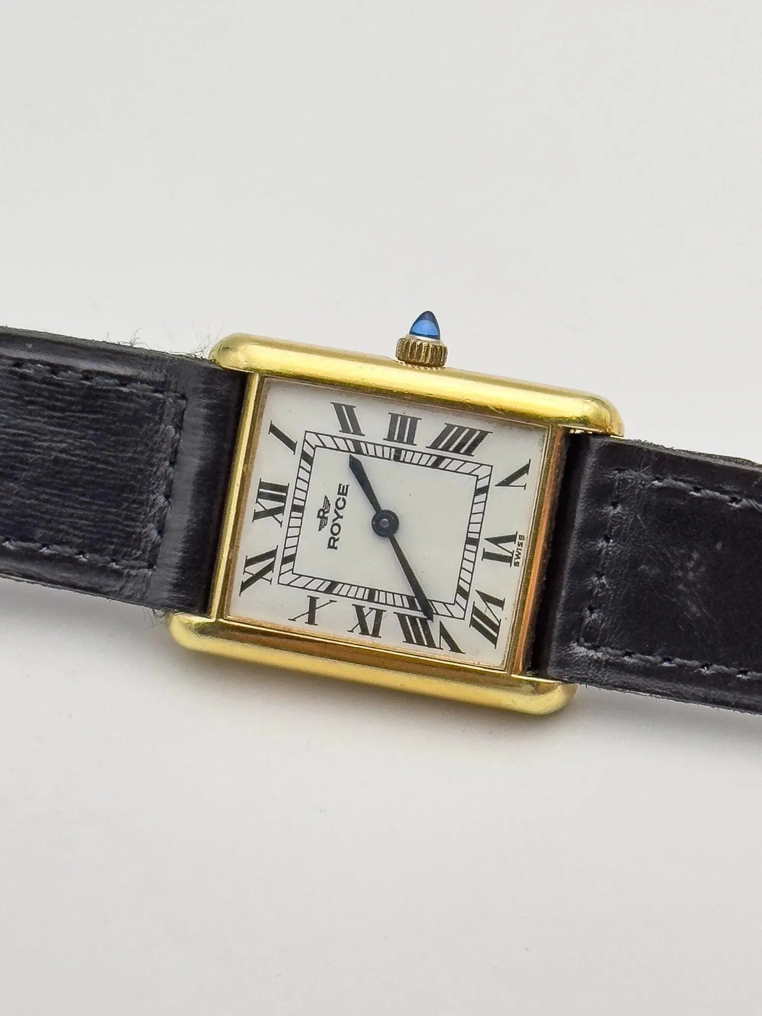 Royce - Tank Gold Cabochon - 1970's - Atelier Victor Paris - Vintage Watch Shop Dubai