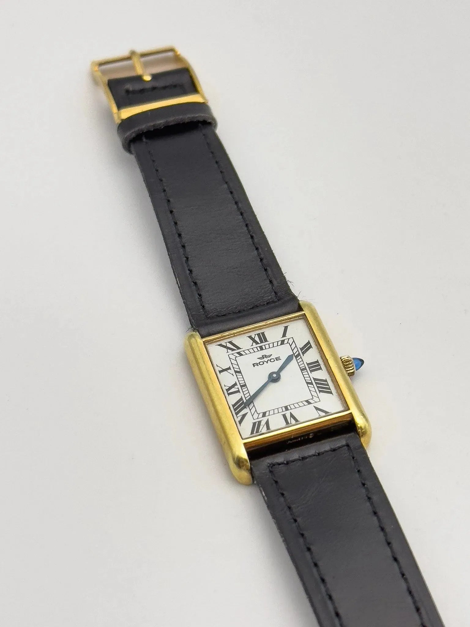 Royce - Tank Gold Cabochon - 1970's - Atelier Victor Paris - Vintage Watch Shop Dubai