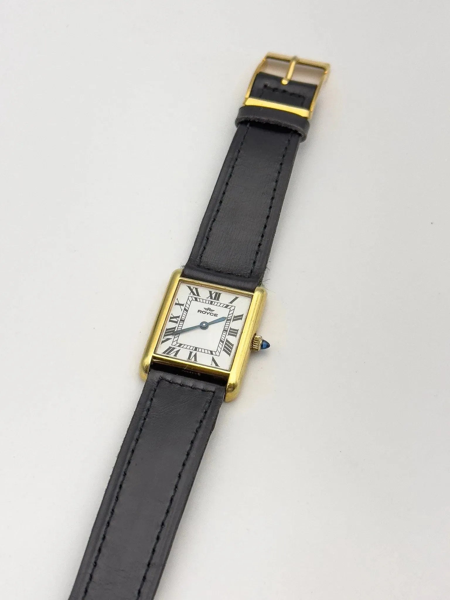 Royce - Tank Gold Cabochon - 1970's - Atelier Victor Paris - Vintage Watch Shop Dubai