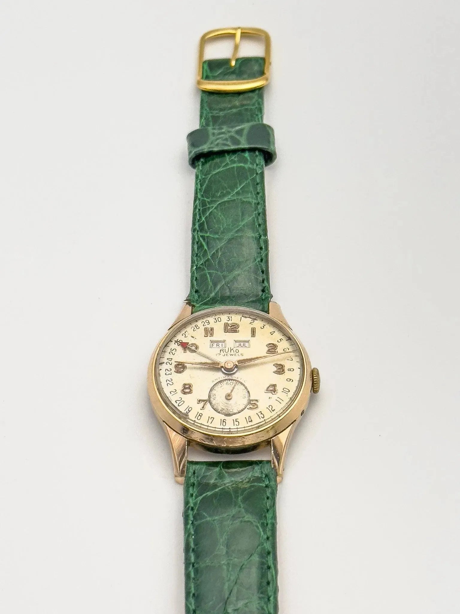 Ruko - Triple Calendar - 1950s - Atelier Victor Paris - Vintage Watch Shop Dubai