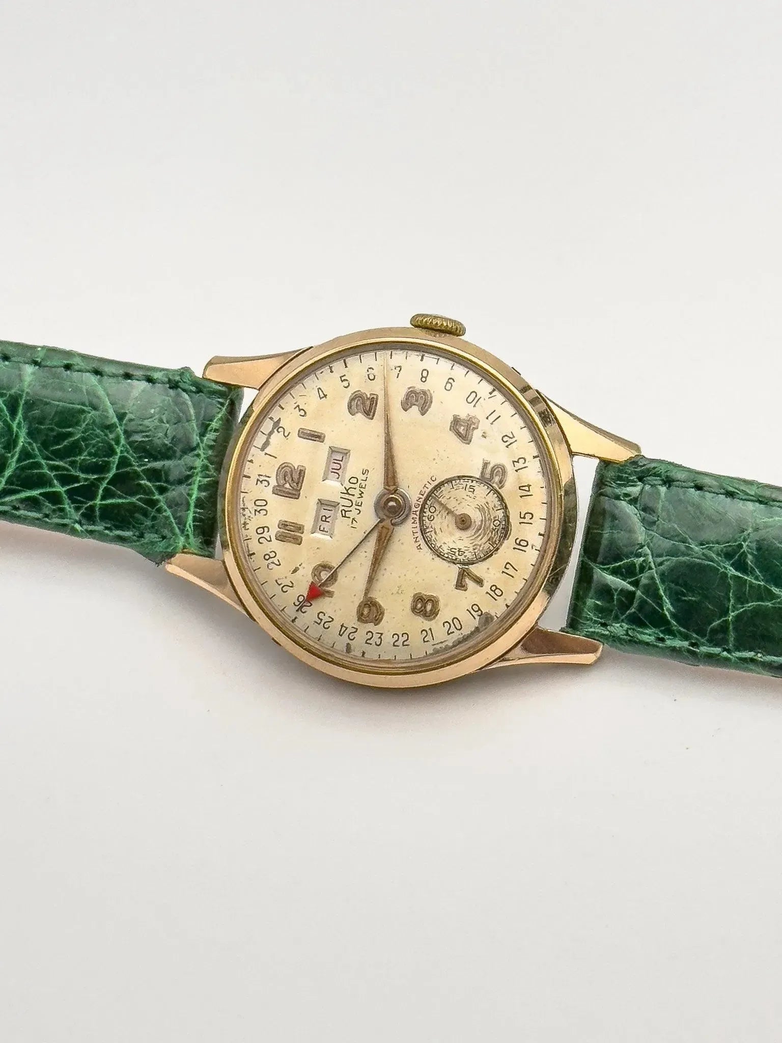 Ruko - Triple Calendar Or Patine - 1950s - Atelier Victor - Vintage Shop