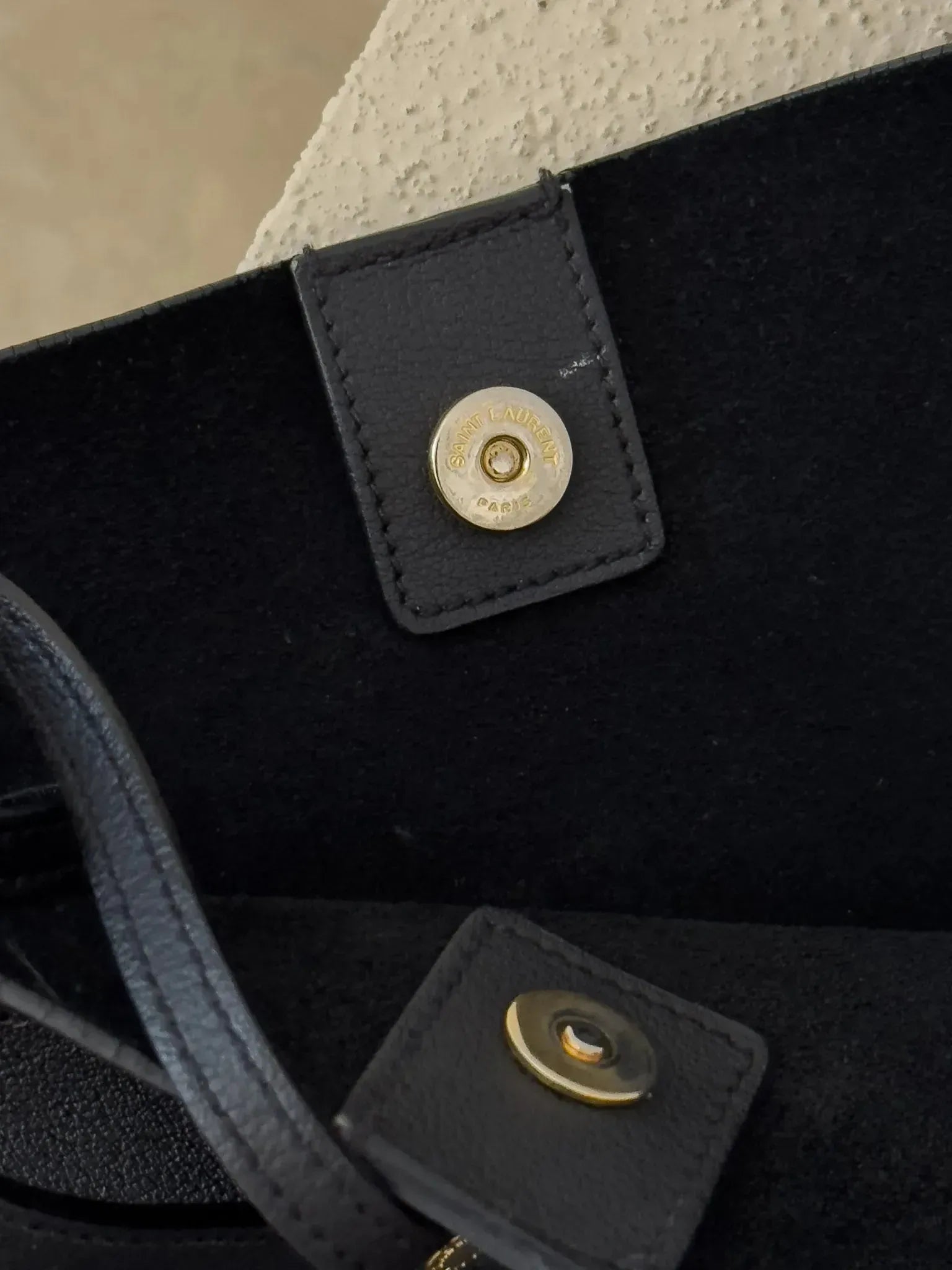 Saint Laurent - Cabas en cuir souple noir - Atelier Victor