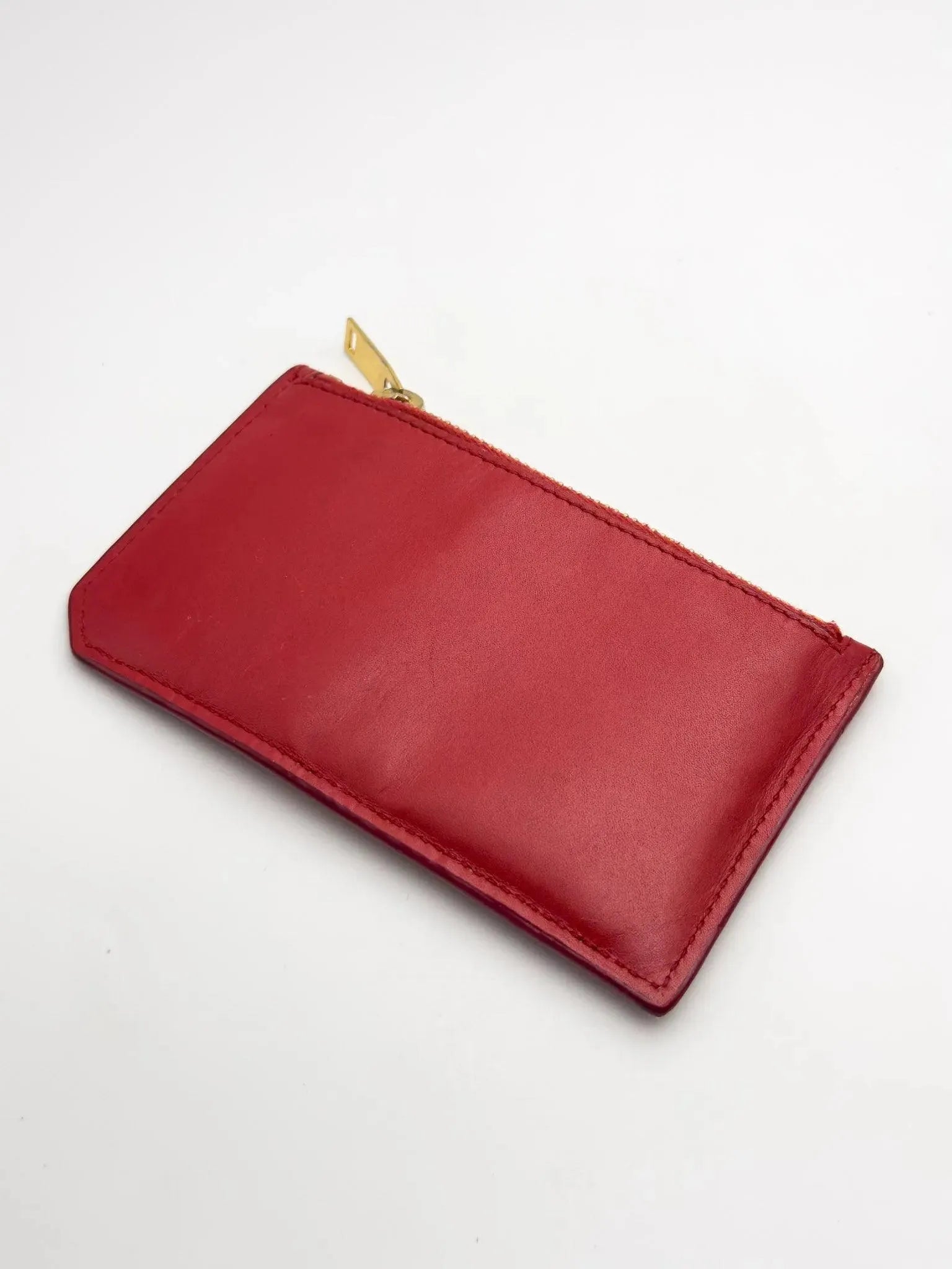 Saint Laurent - Portefeuille en cuir rouge - Atelier Victor Paris - Vintage Watch Shop Dubai
