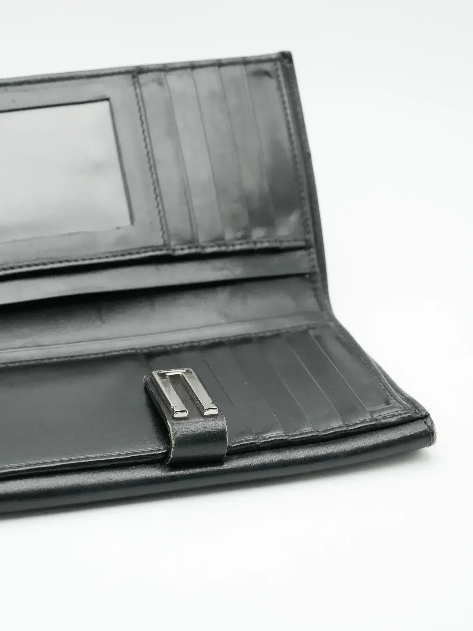 Salvatore Ferragamo - Portefeuille cuir noir - Atelier Victor