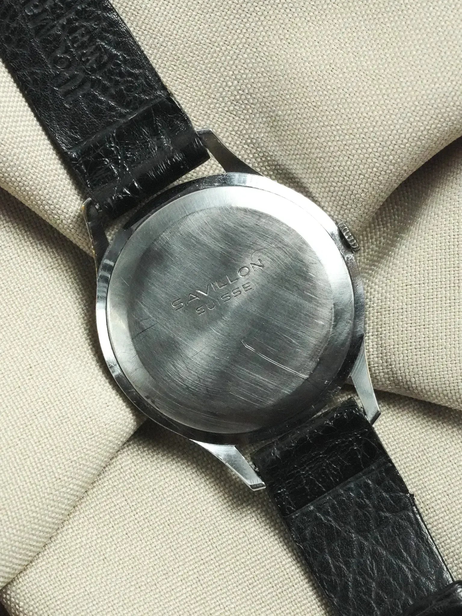 Savillon - Montre habillée acier index or rose petite seconde - 1970s - Atelier Victor