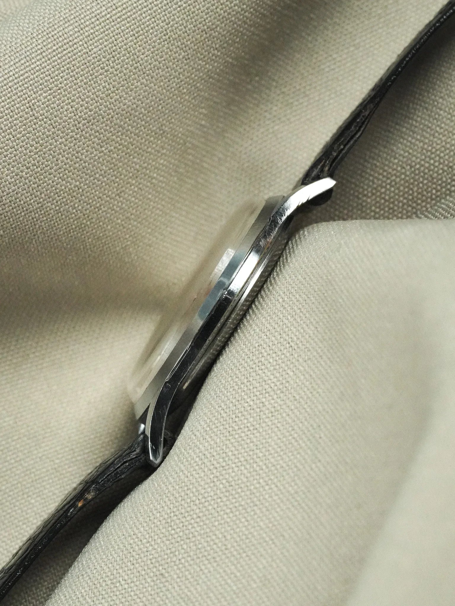 Savillon - Montre habillée acier index or rose petite seconde - 1970s - Atelier Victor - Vintage Shop