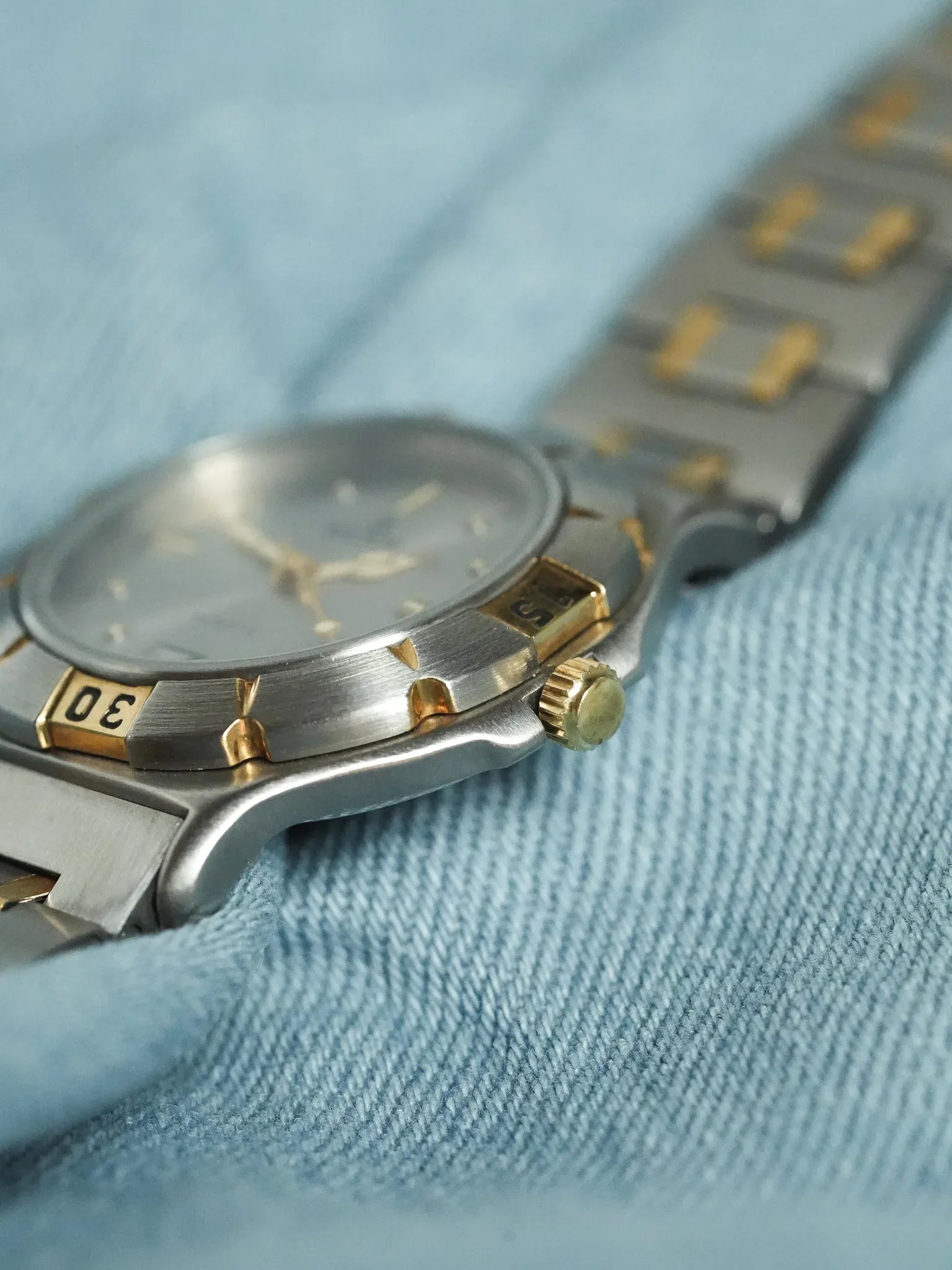 Sector - Acier Or Date 6h - 1990s - Atelier Victor