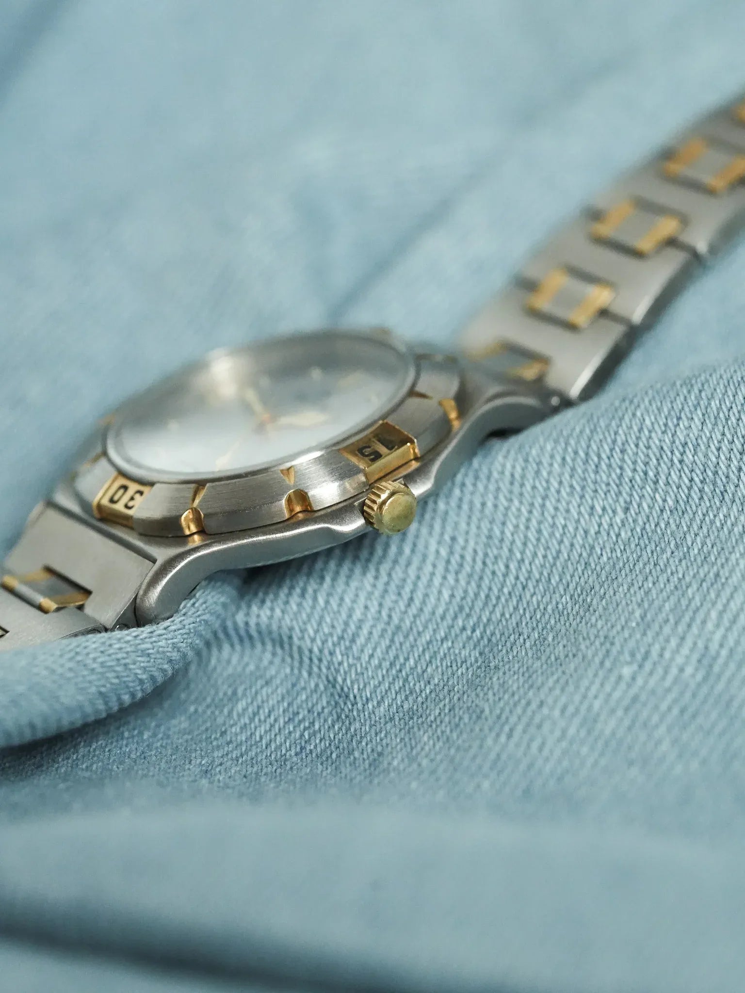 Sector - Acier Or Date 6h - 1990s - Atelier Victor