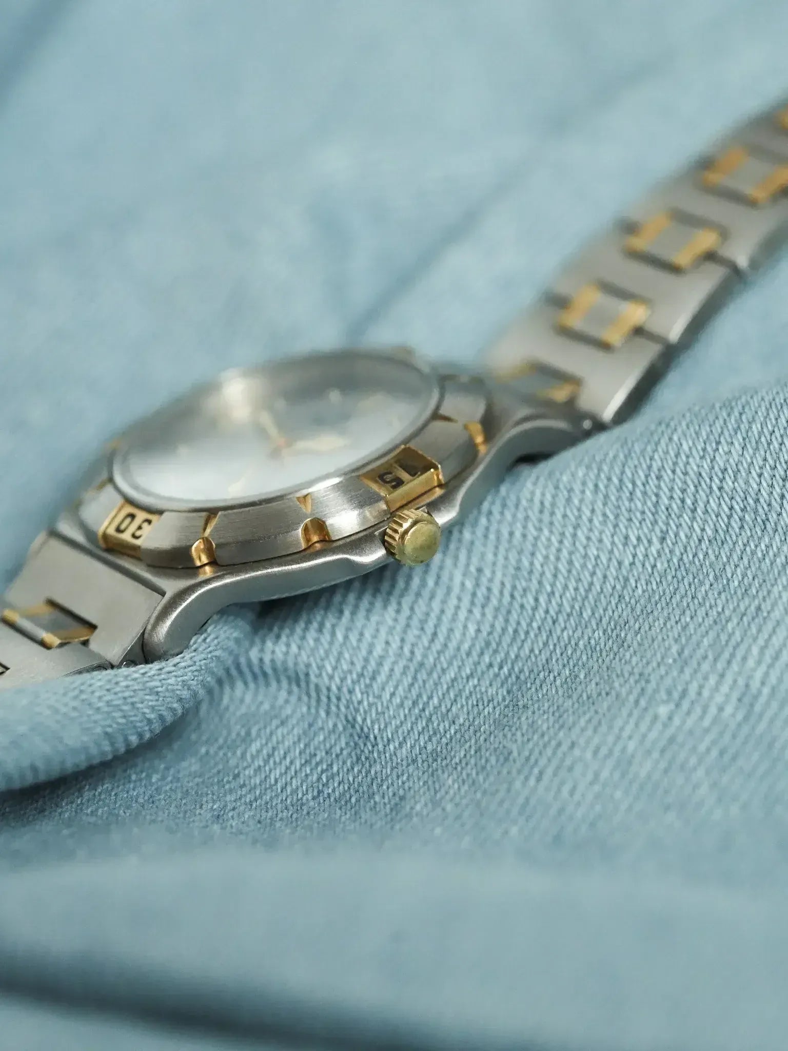 Sector - Acier Or Date 6h - 1990s - Atelier Victor