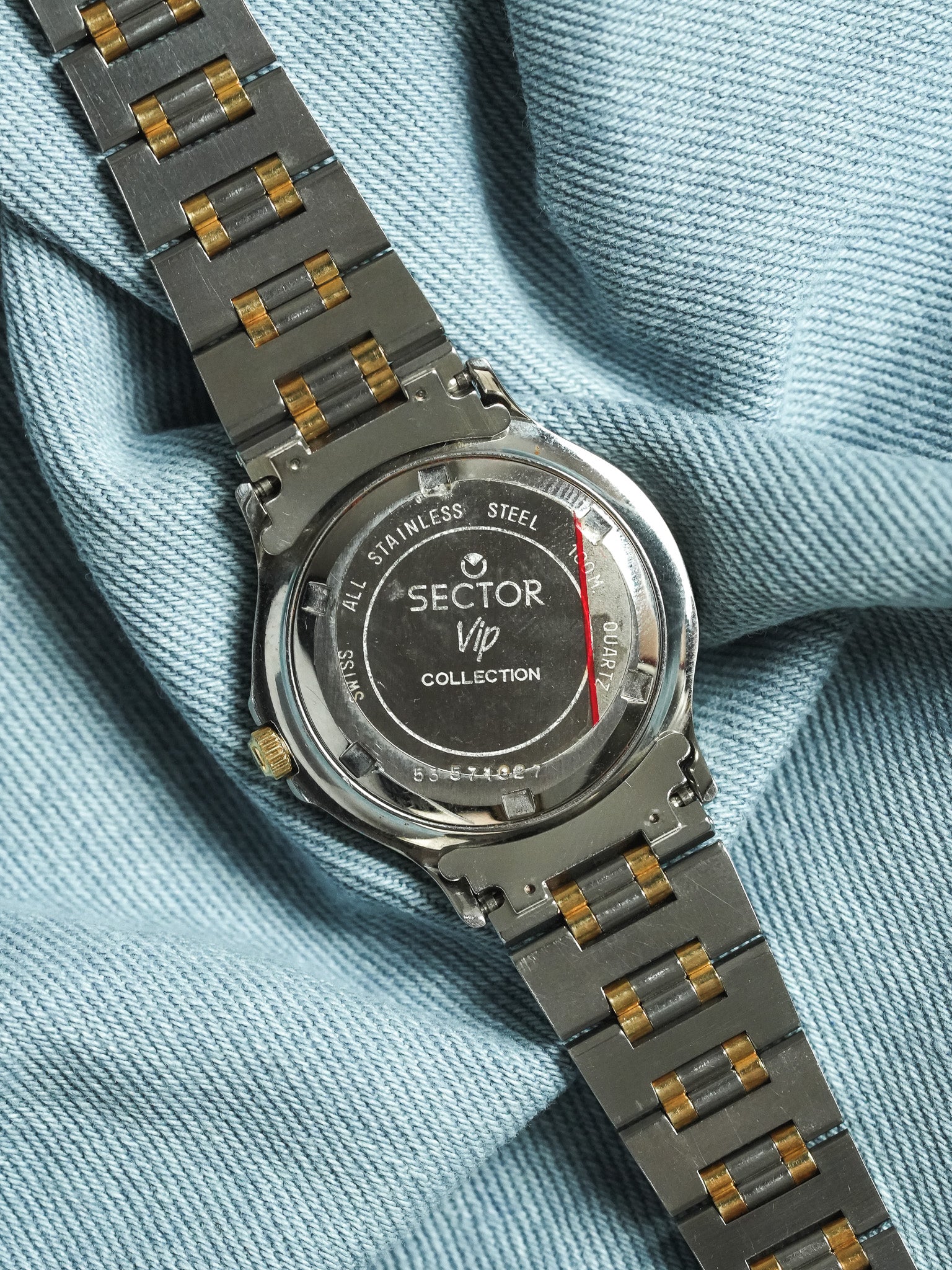 Sector - Acier Or Date 6h - 1990s - Atelier Victor - Vintage Shop