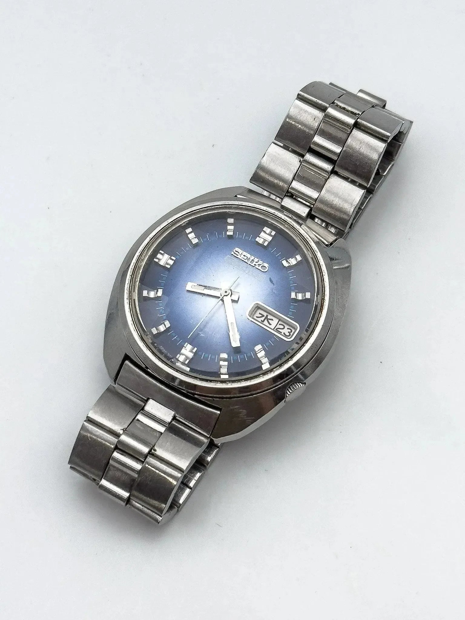 Seiko 5 Actus - Blue Facette Kanji - 1972 - Atelier Victor - Vintage Shop
