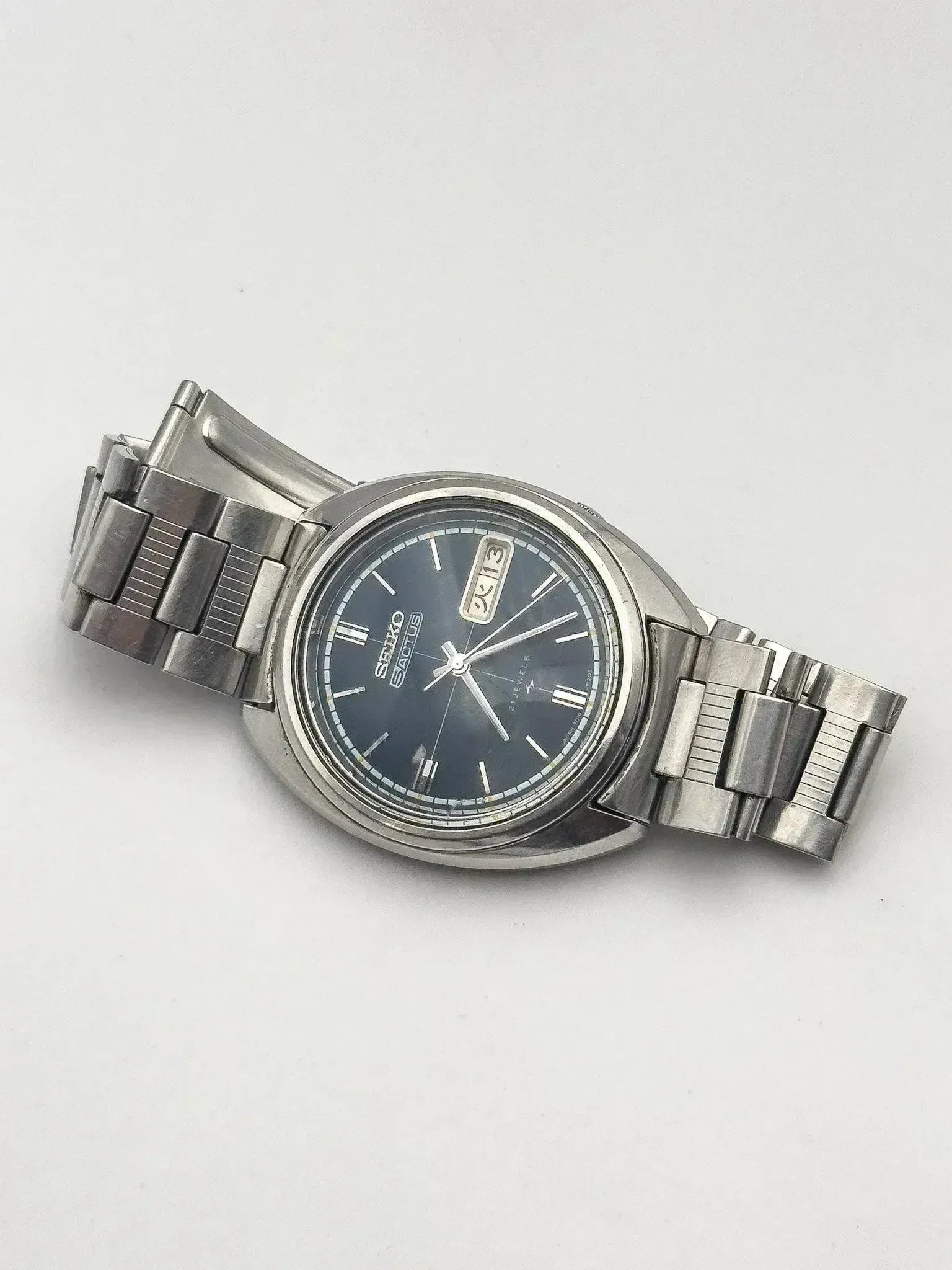 Seiko 5 - Actus Cadran Bleu bracelet Seiko - 1972 - Atelier Victor