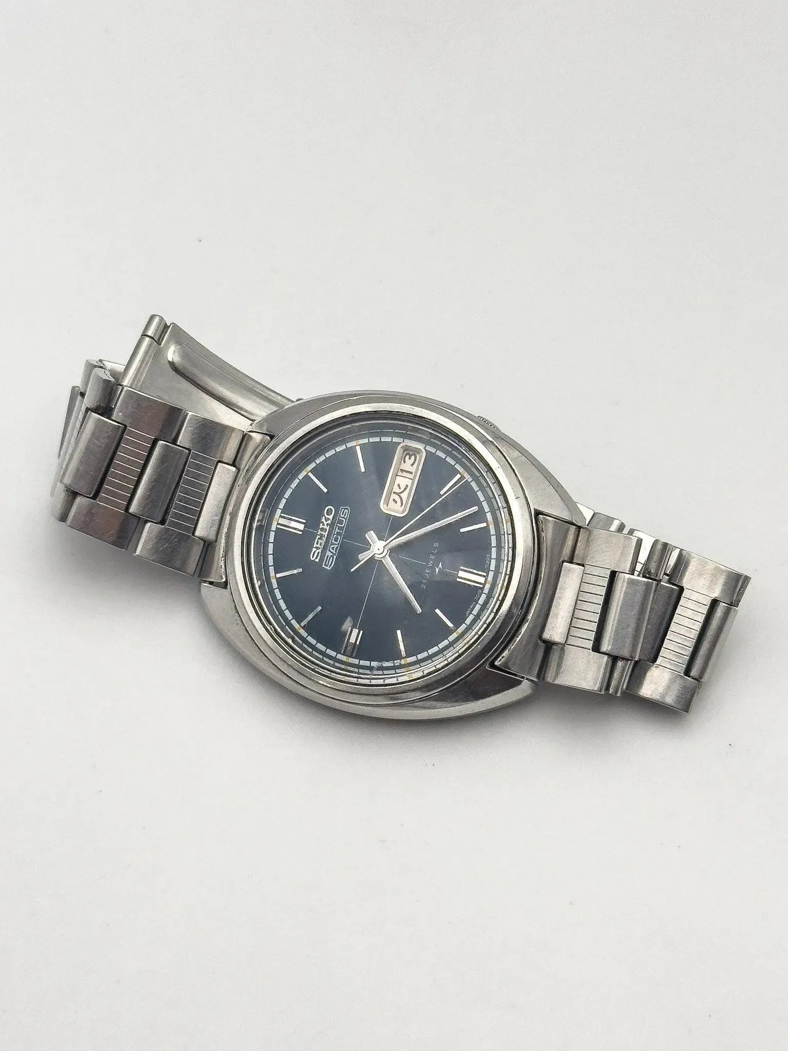 Seiko 5 - Actus Cadran Bleu bracelet Seiko - 1972 - Atelier Victor