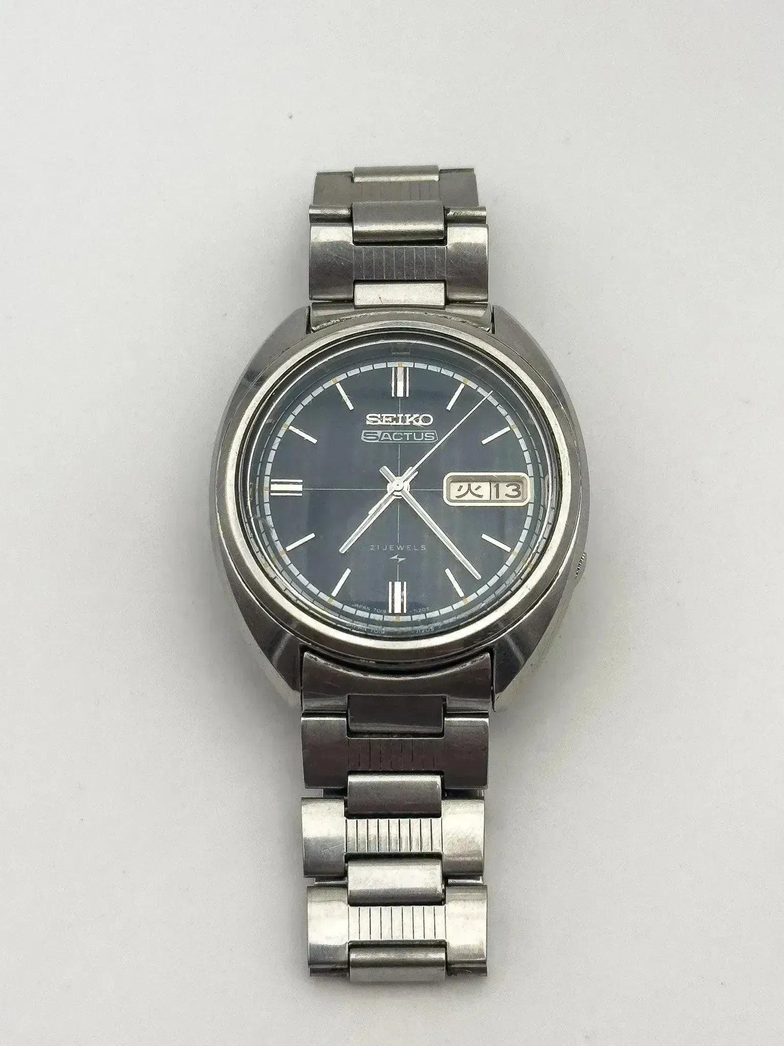 Seiko 5 - Actus Cadran Bleu bracelet Seiko - 1972 - Atelier Victor