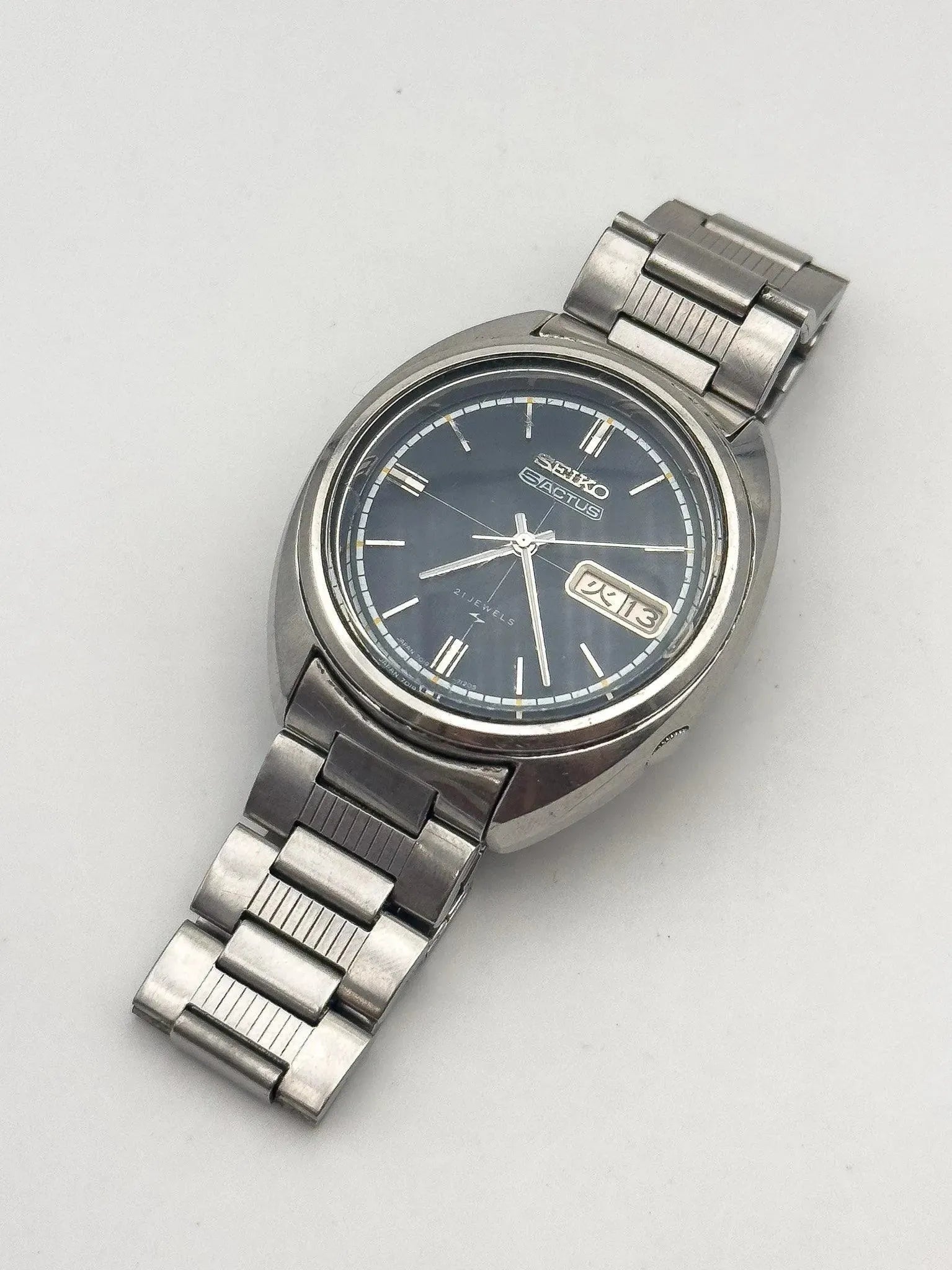 Seiko 5 - Actus Cadran Bleu bracelet Seiko - 1972 - Atelier Victor