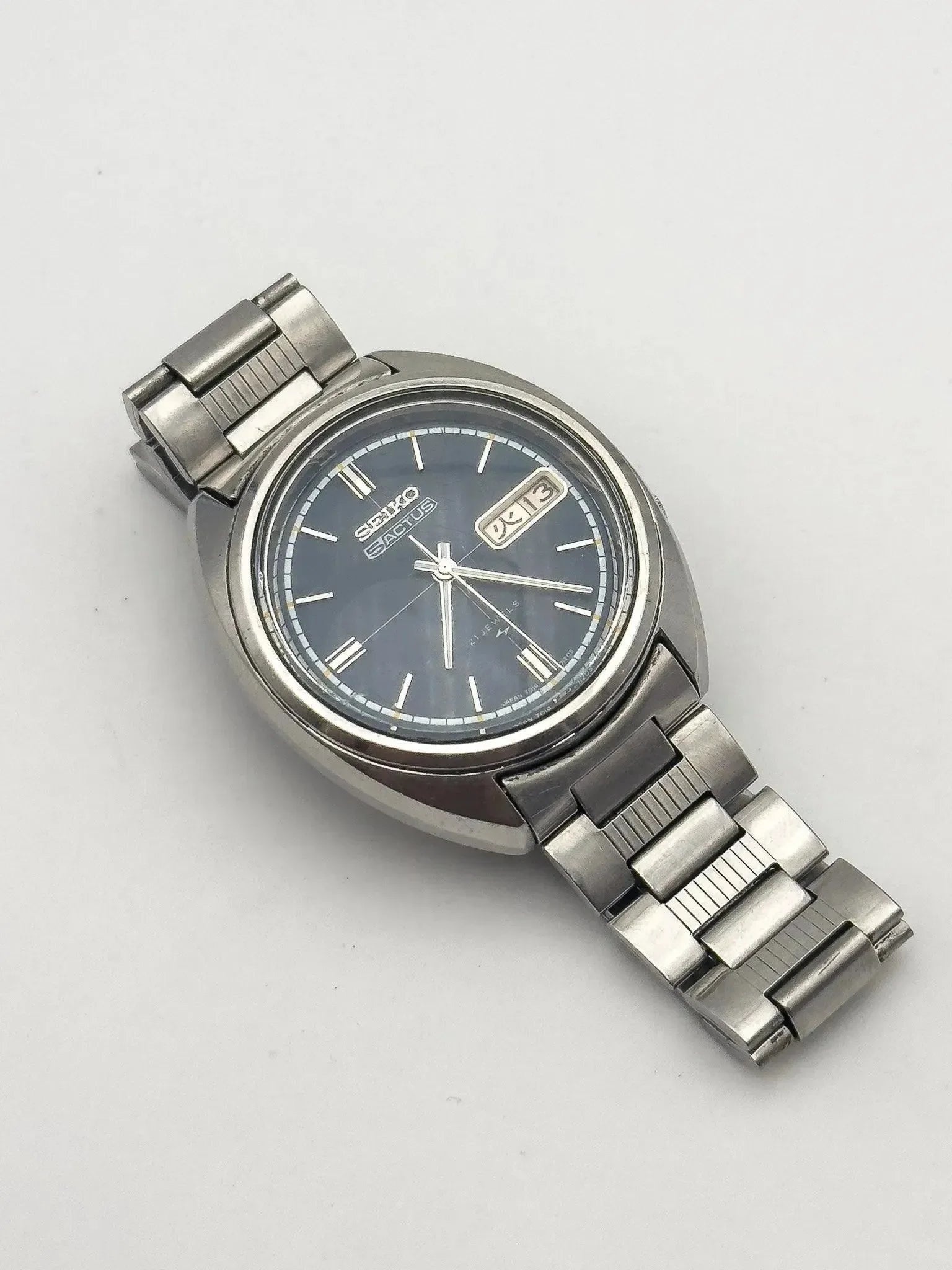 Seiko 5 - Actus Cadran Bleu bracelet Seiko - 1972 - Atelier Victor - Vintage Shop