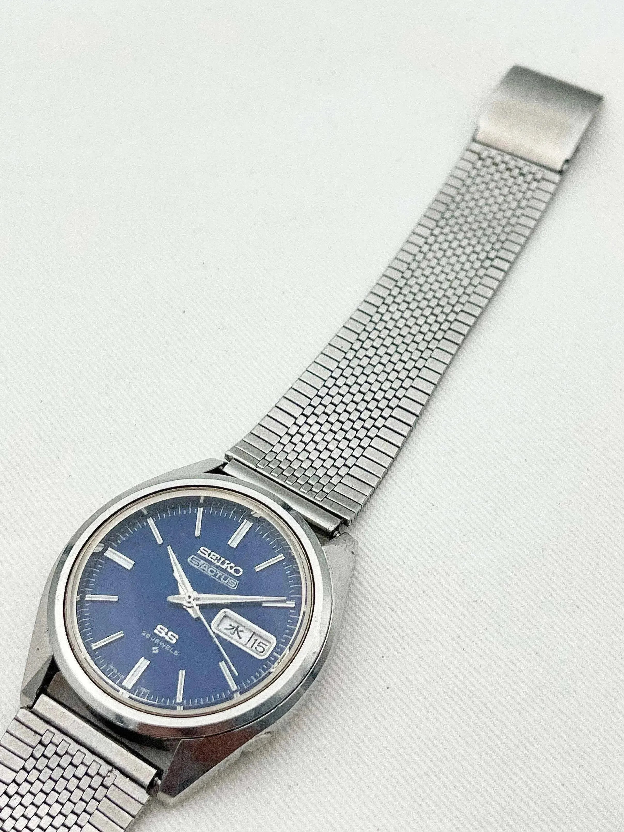 Seiko - 5 Actus Daydate Bleu Kanji - 1971 - Atelier Victor