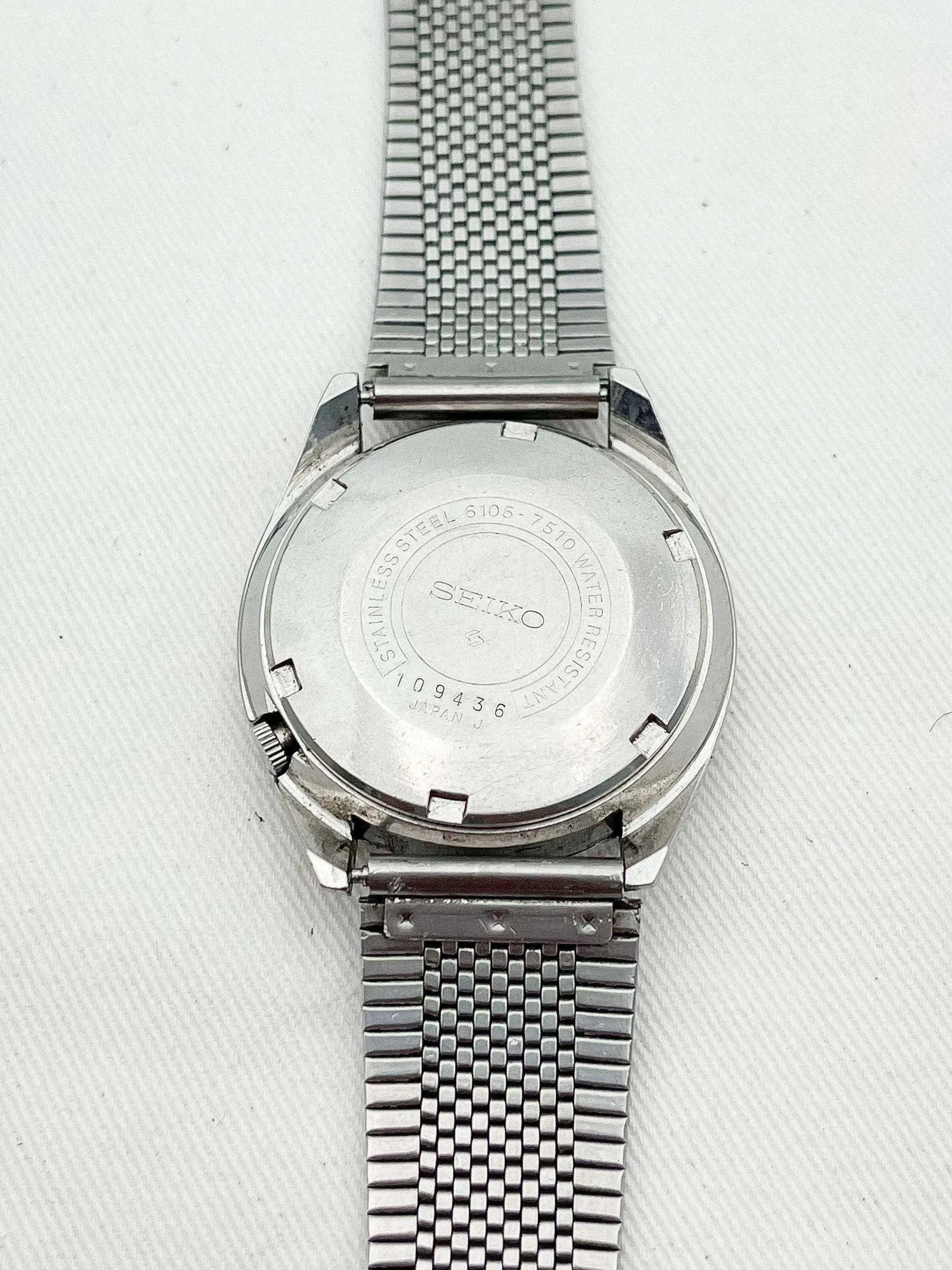 Seiko - 5 Actus Daydate Bleu Kanji - 1971 - Atelier Victor Paris - Vintage Watch Shop Dubai