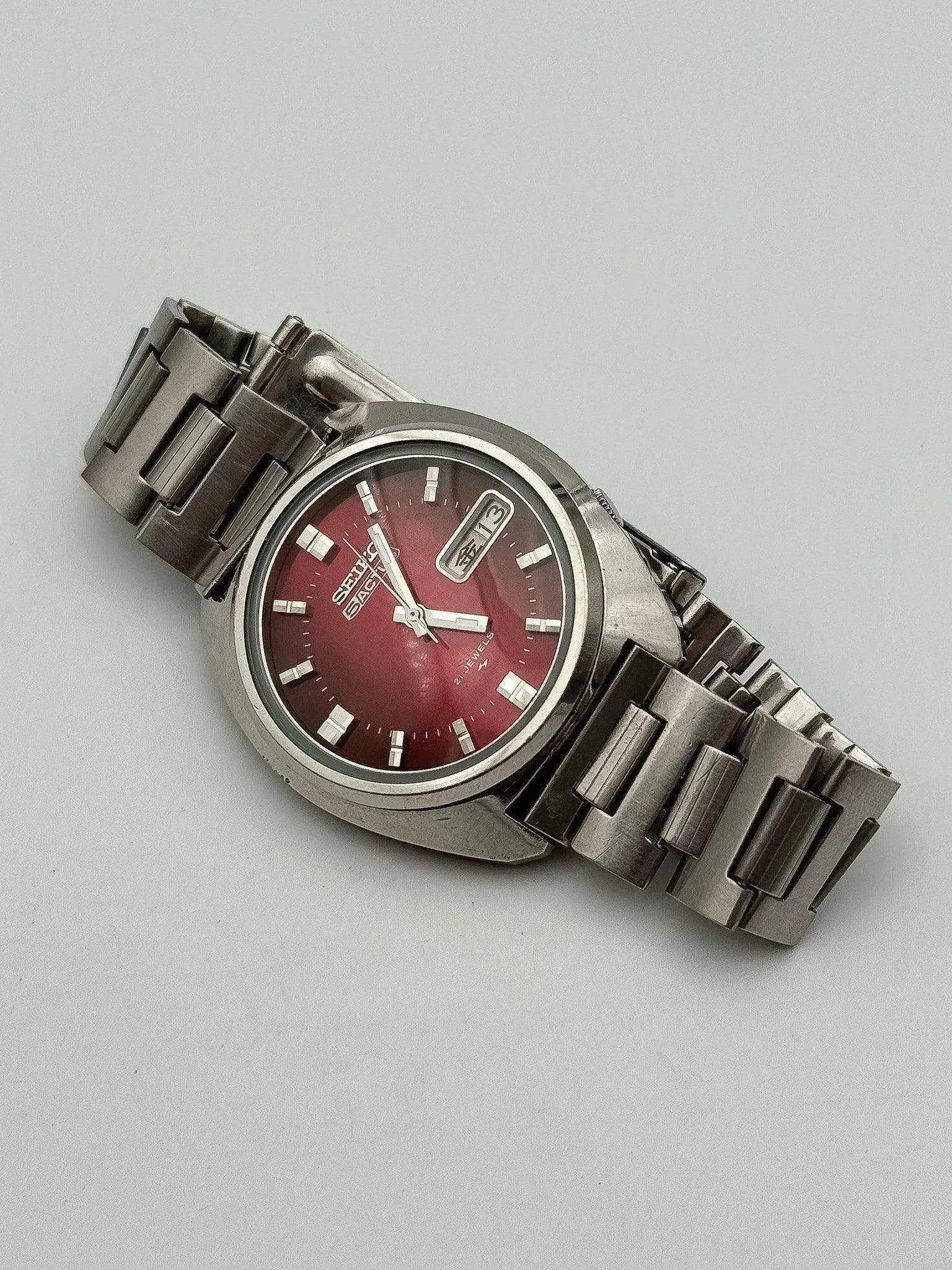 Seiko - 5 Actus Red Kanji - 1974 - Atelier Victor - Vintage Shop