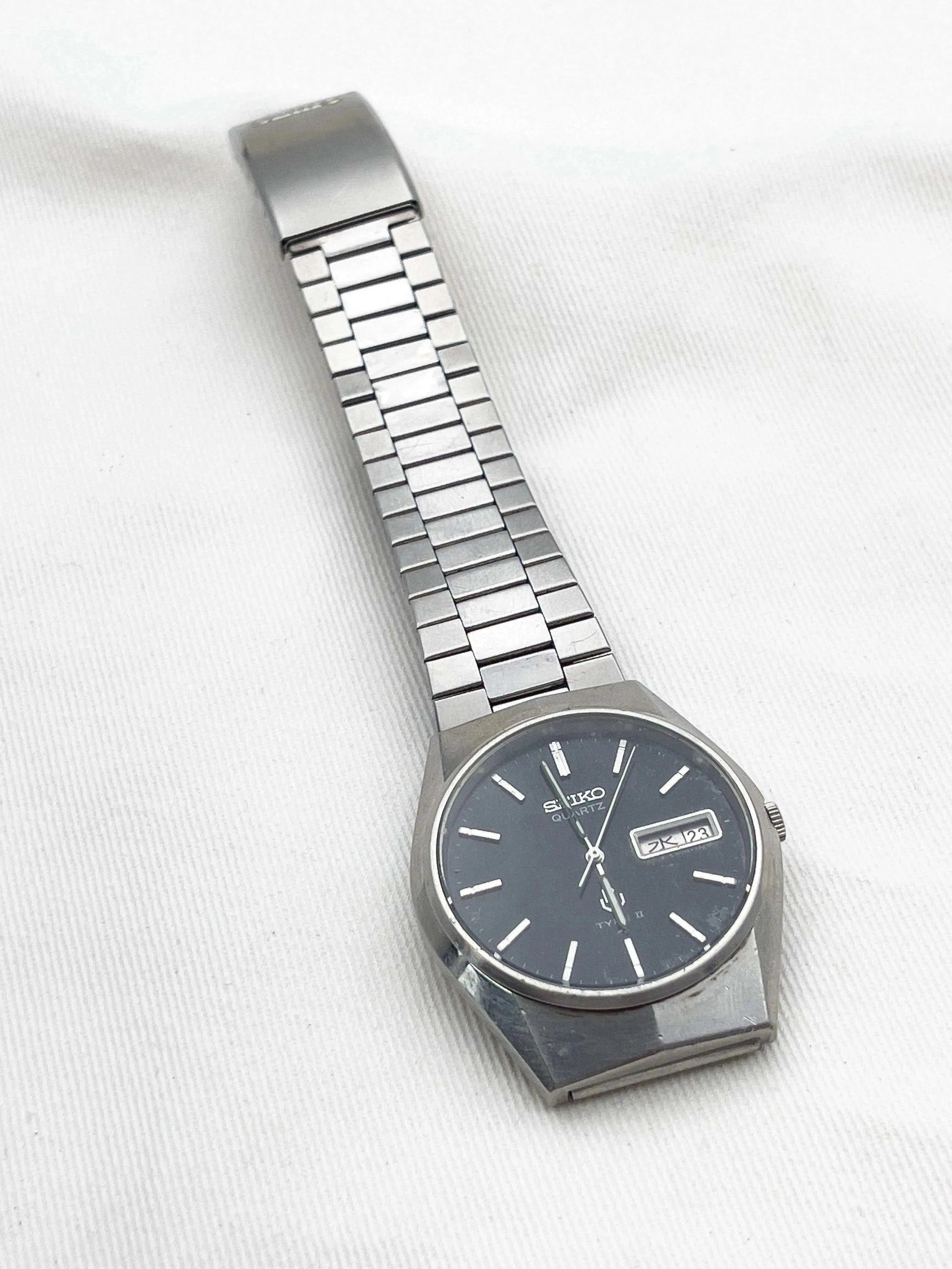 Seiko - Acier Noir Daydate Kanji - 1989 - Atelier Victor - Vintage Shop