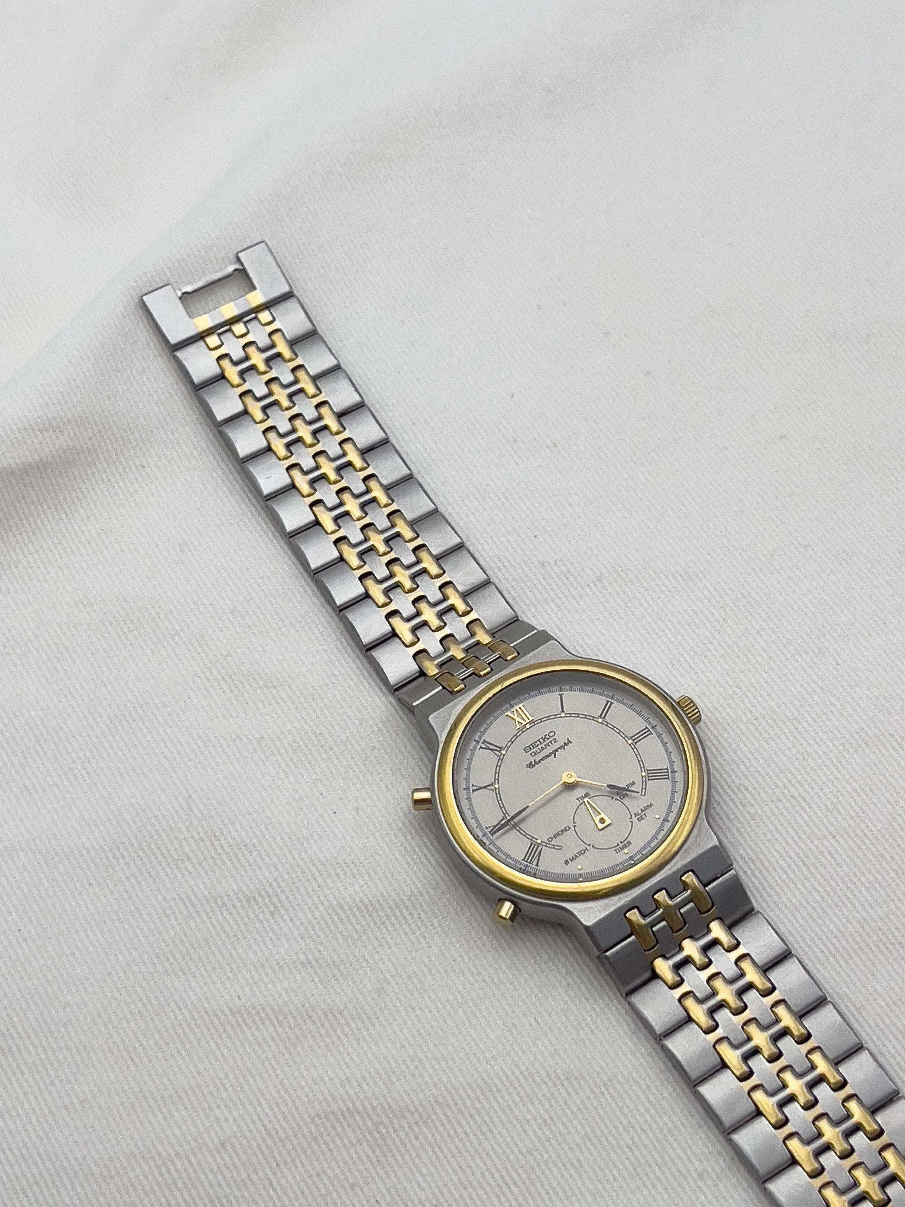 Seiko - Acier Or Multifonctions - 1988 - Atelier Victor Paris - Vintage Watch Shop Dubai