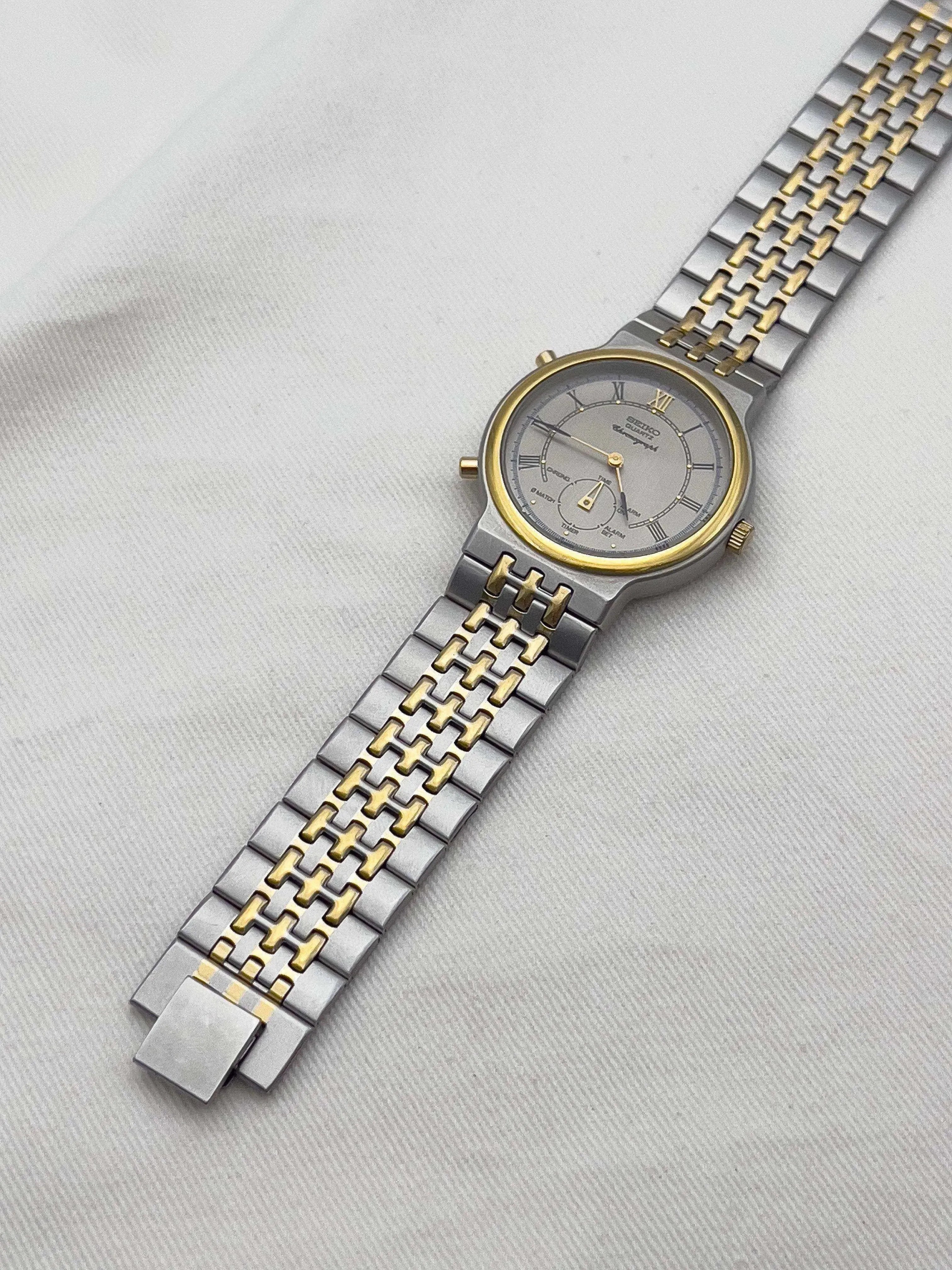 Seiko - Acier Or Multifonctions - 1988 - Atelier Victor - Vintage Shop