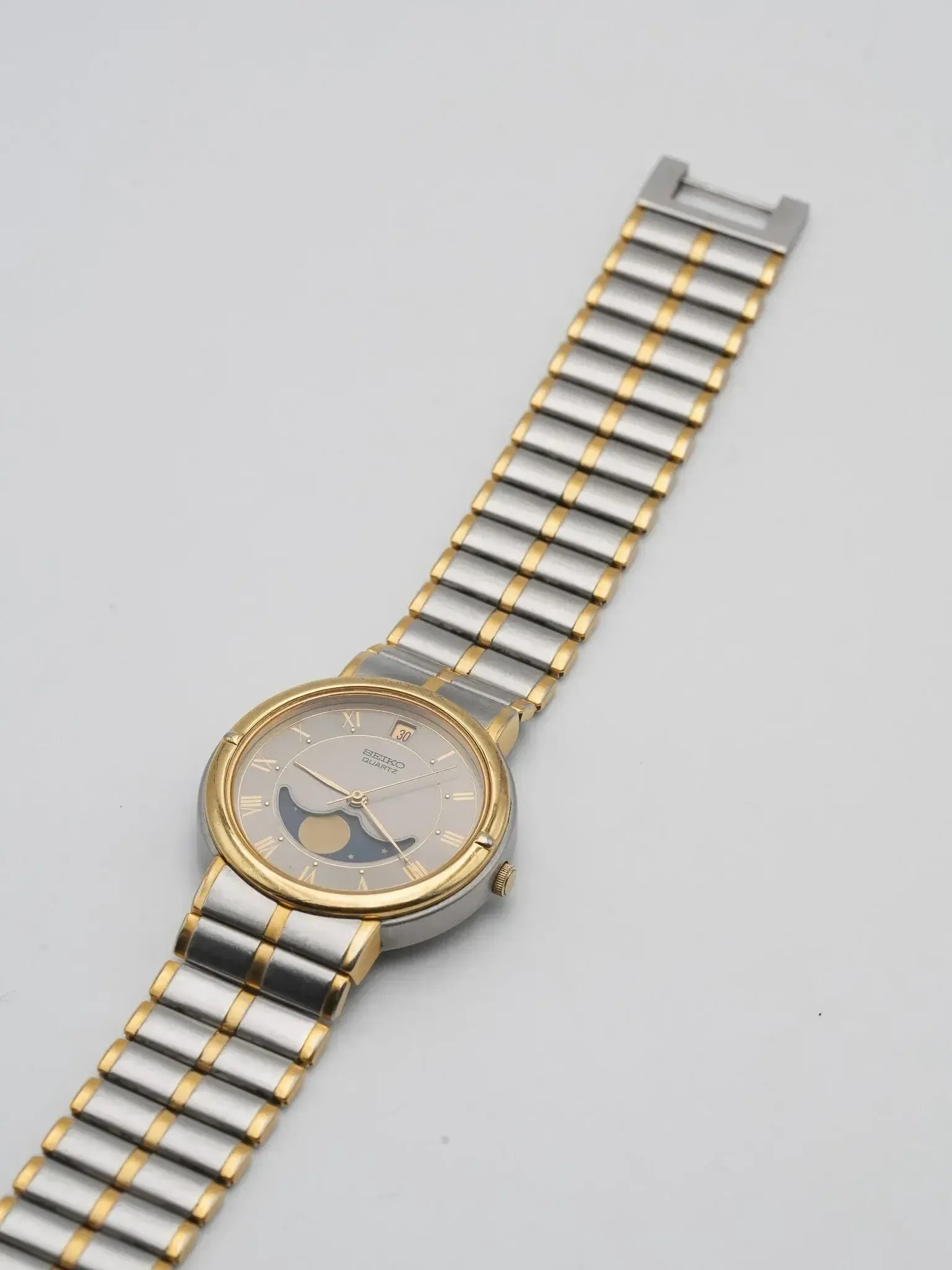 Seiko - Acier Or Phase de lune Romain - 1986 - Atelier Victor