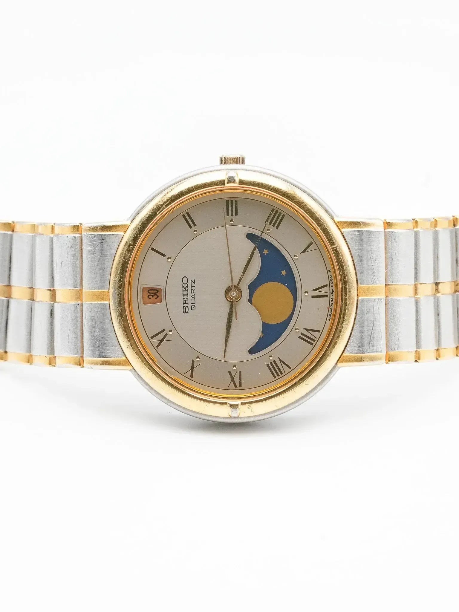 Seiko - Acier Or Phase de lune Romain - 1986 - Atelier Victor