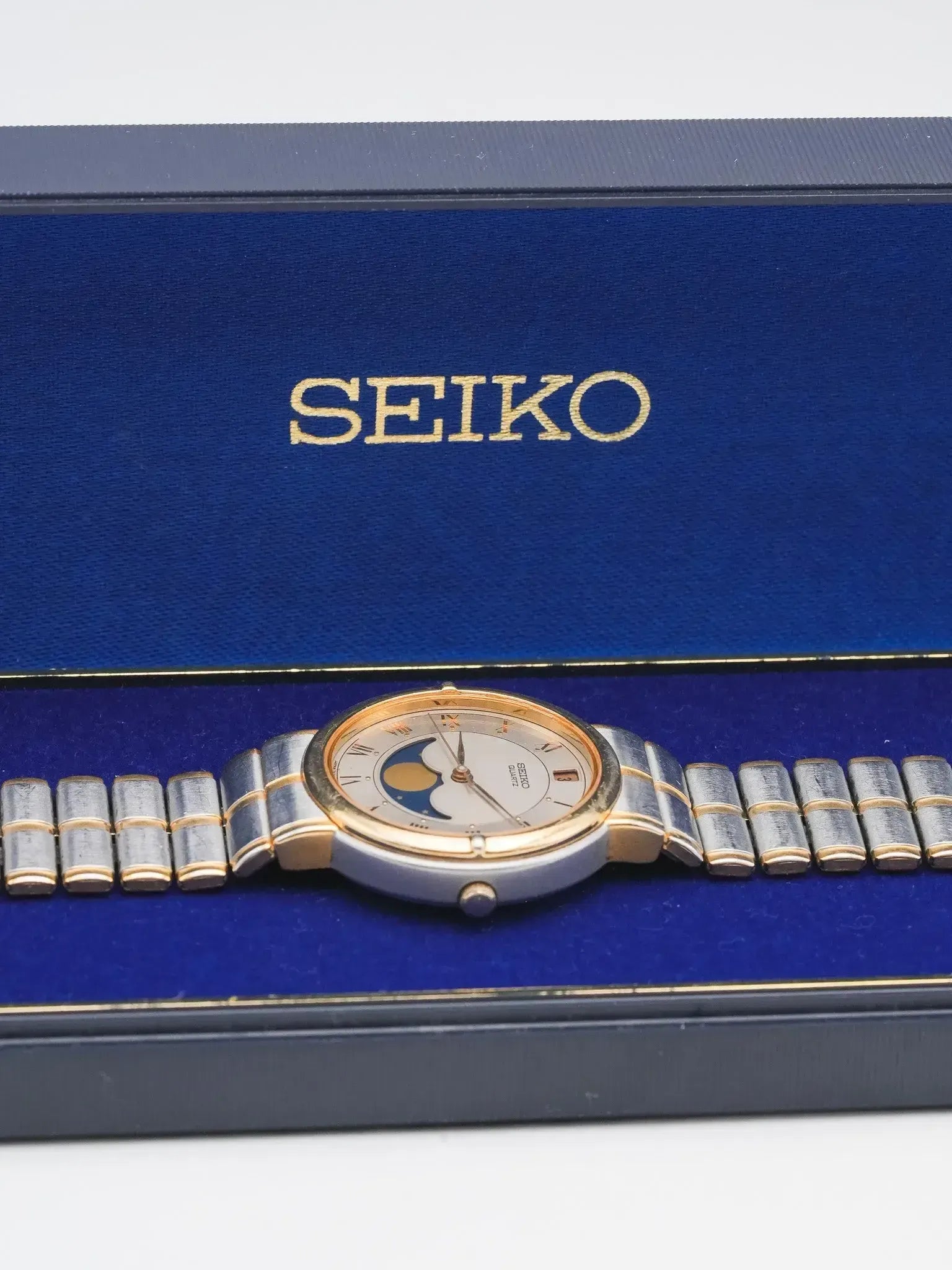 Seiko - Acier Or Phase de lune Romain - 1986 - Atelier Victor